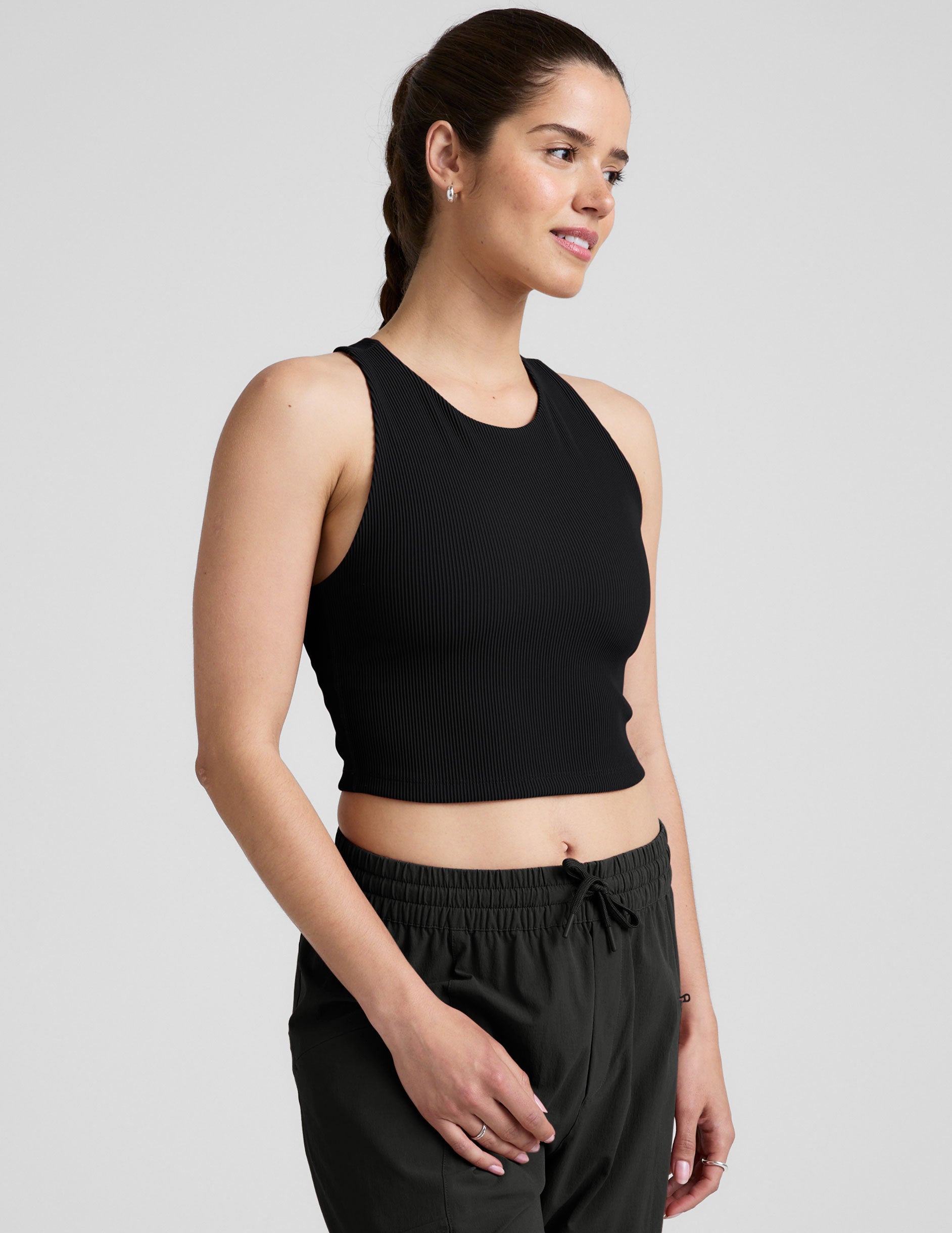 Refocus Ribbed Cropped Tank - Image 2
