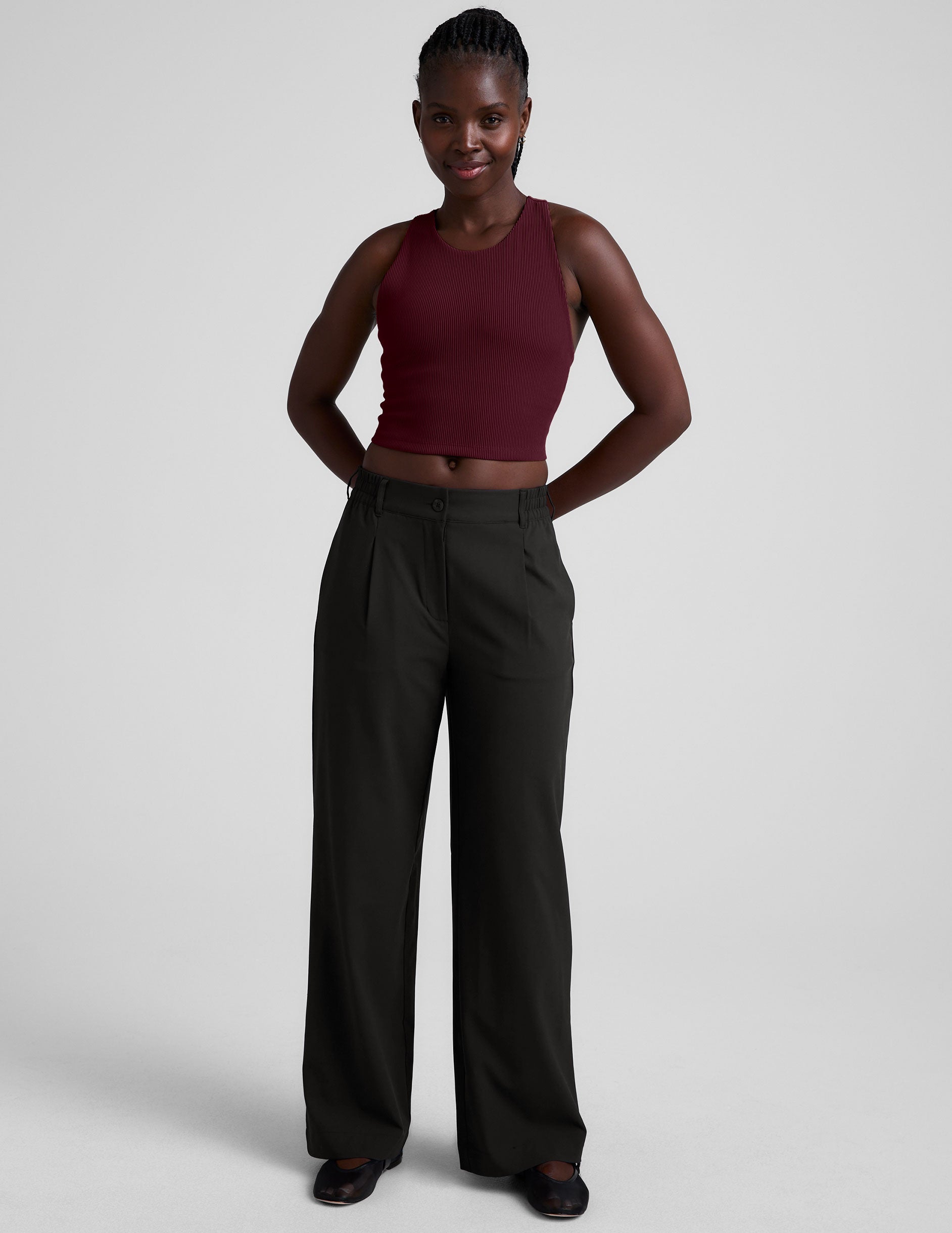 Refocus Ribbed Cropped Tank - Image 5