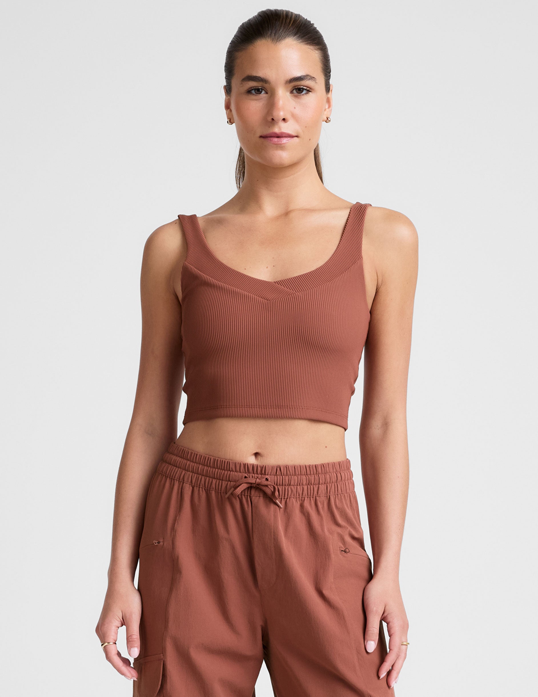 Impulse Ribbed Cropped Tank - Image 3