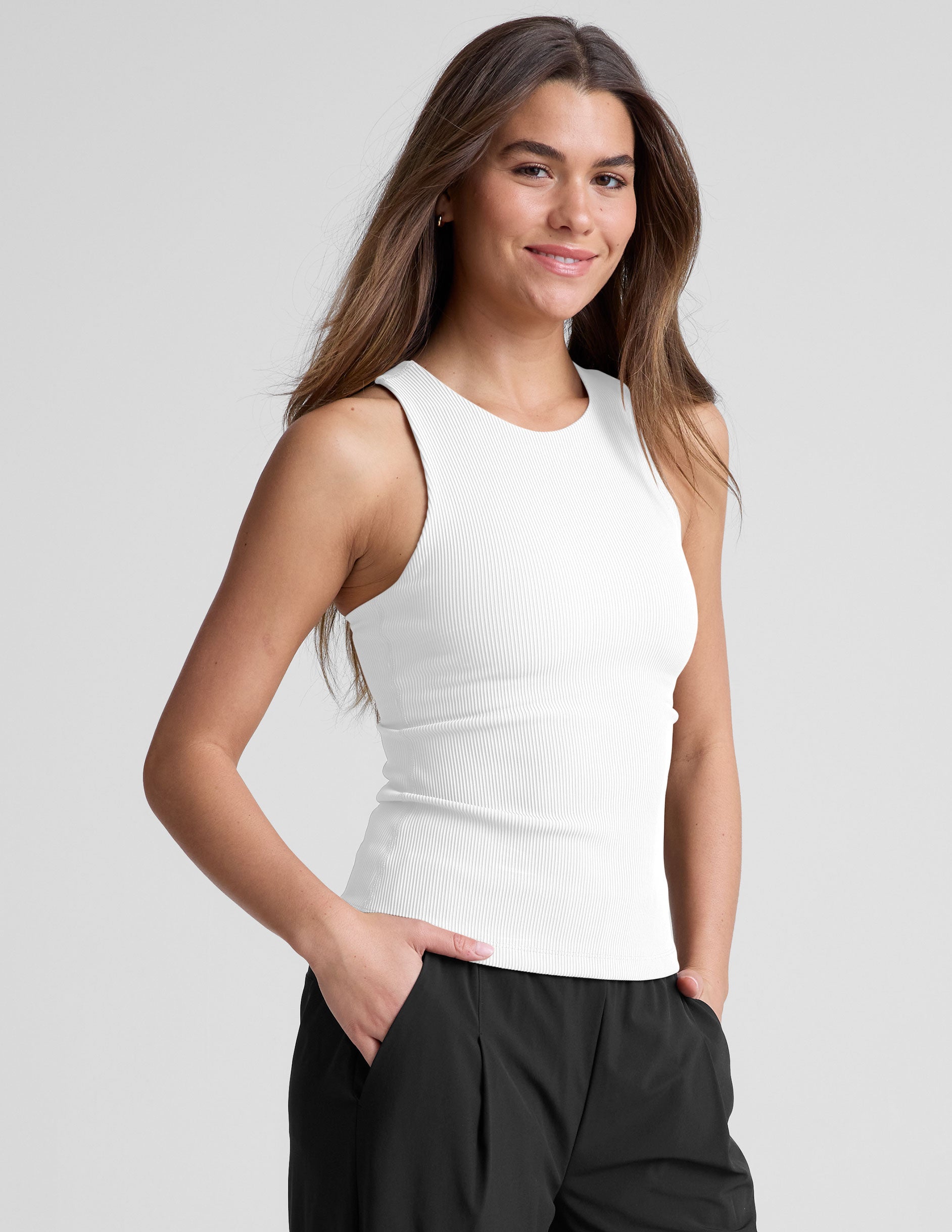Refocus Ribbed Classic Tank - Image 2