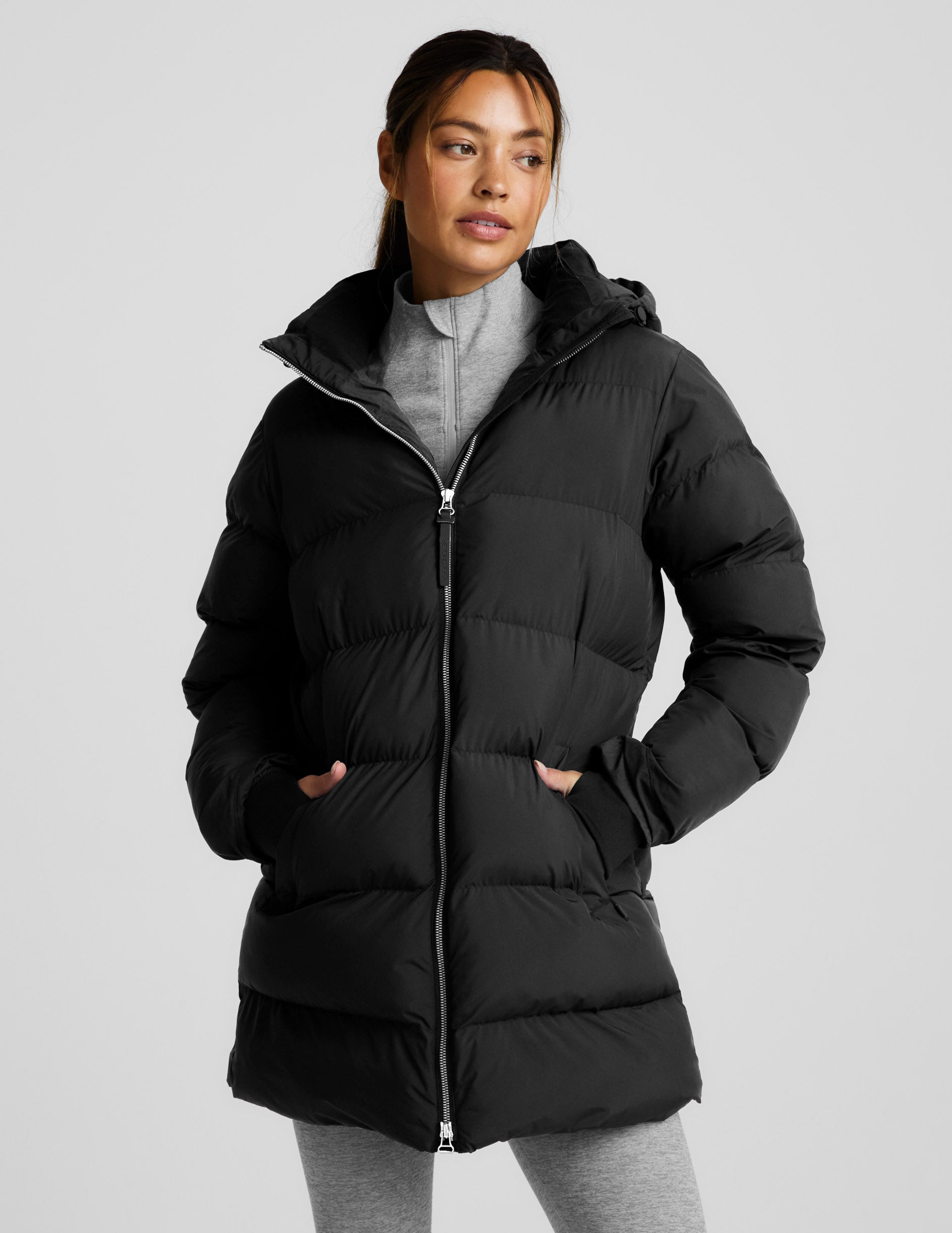 Warm Up Mid Length Puffer Jacket - Image 3