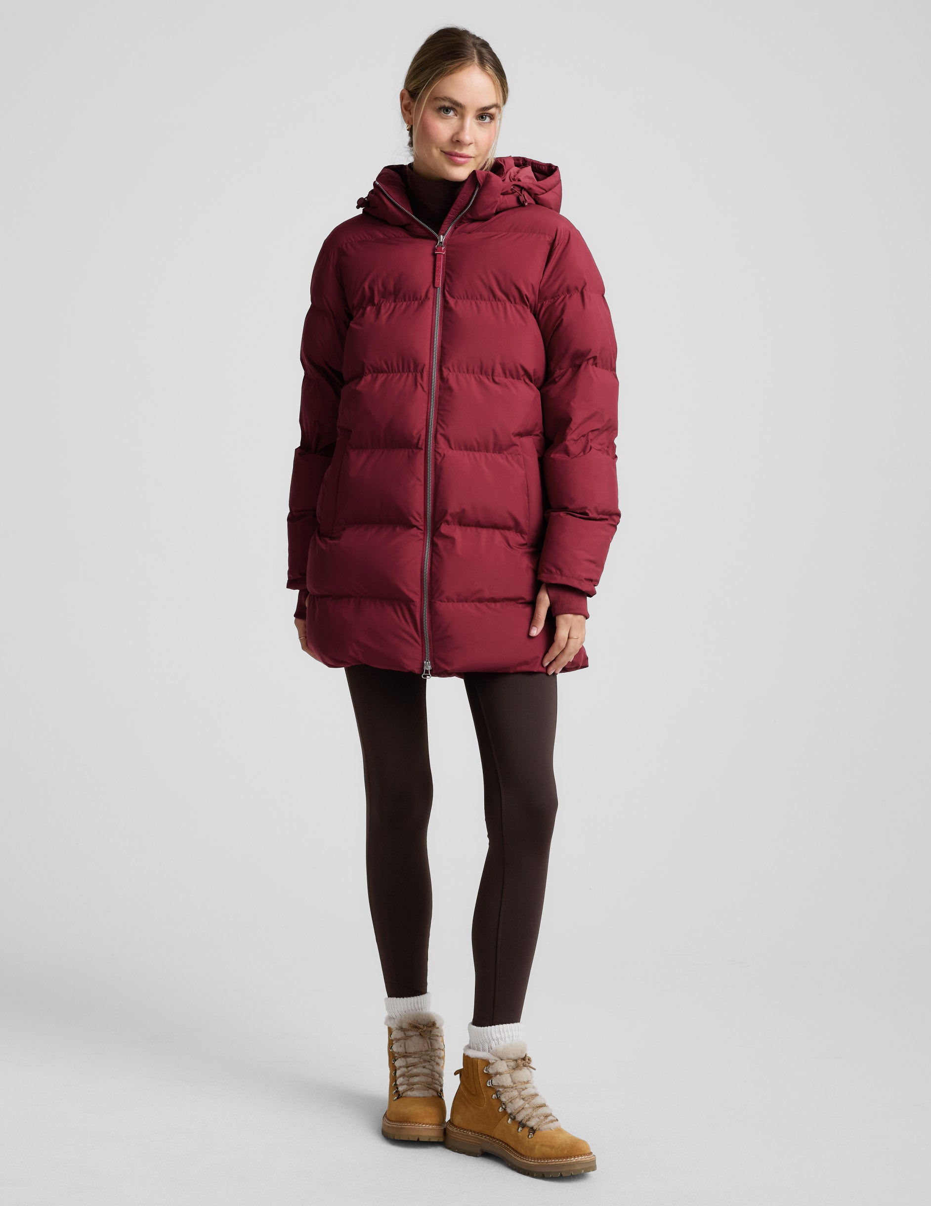 Warm Up Mid Length Puffer Jacket - Image 2
