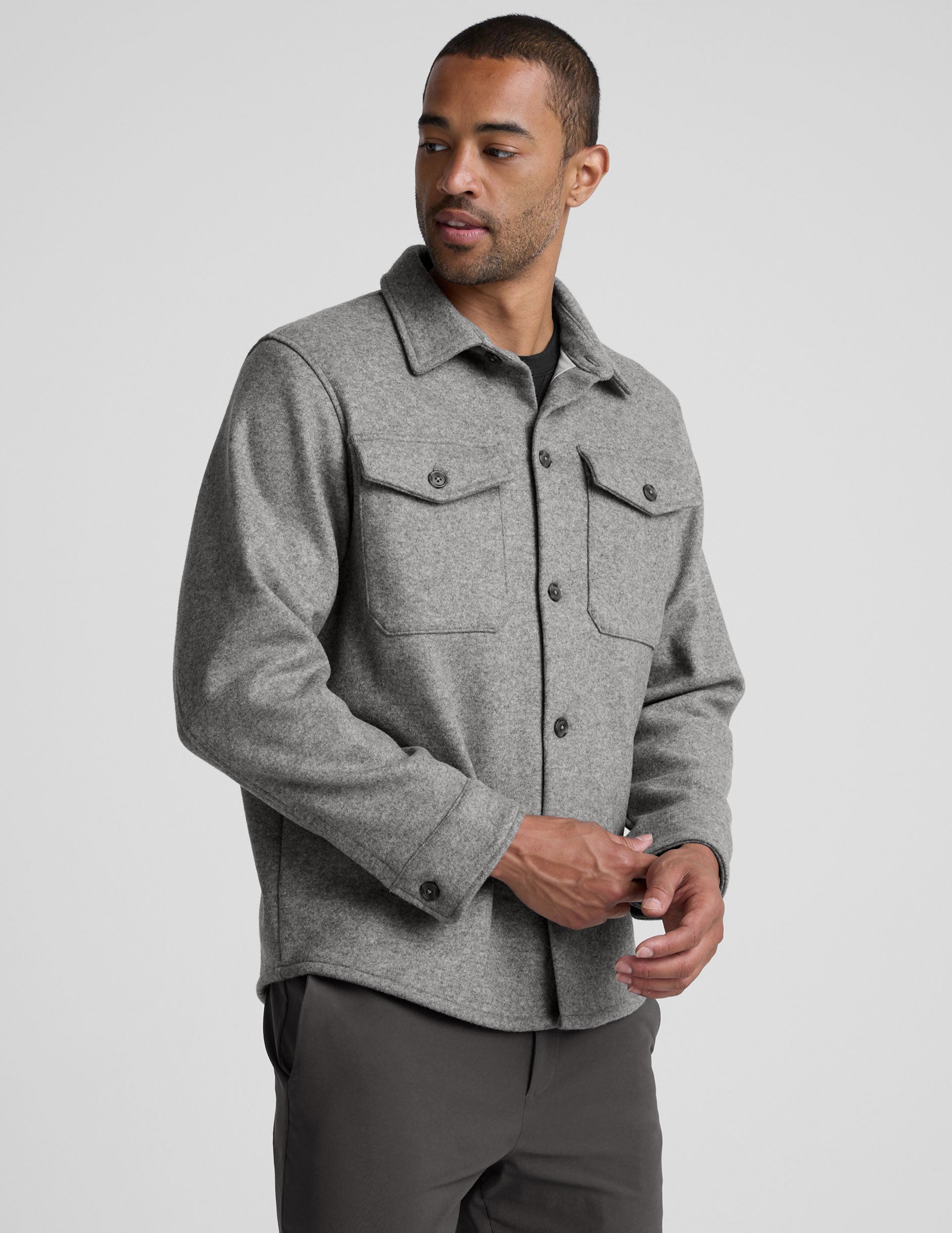 Day to Night Men's Wool Shirt Jacket - Image 4