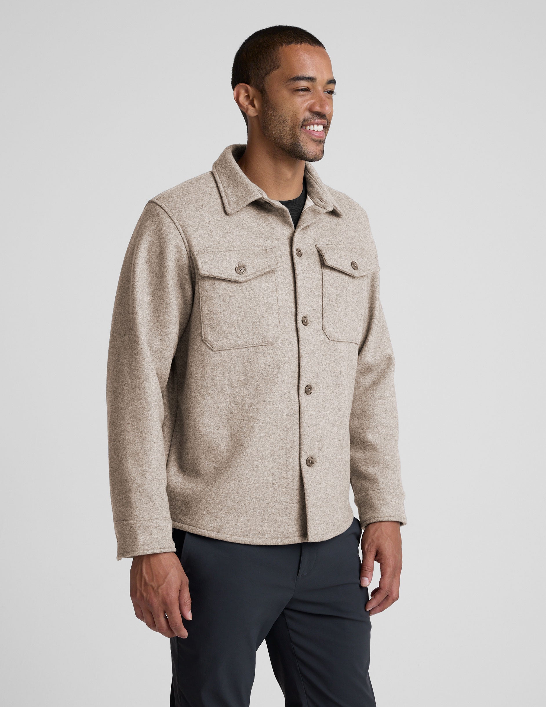 Day to Night Men's Wool Shirt Jacket - Image 2