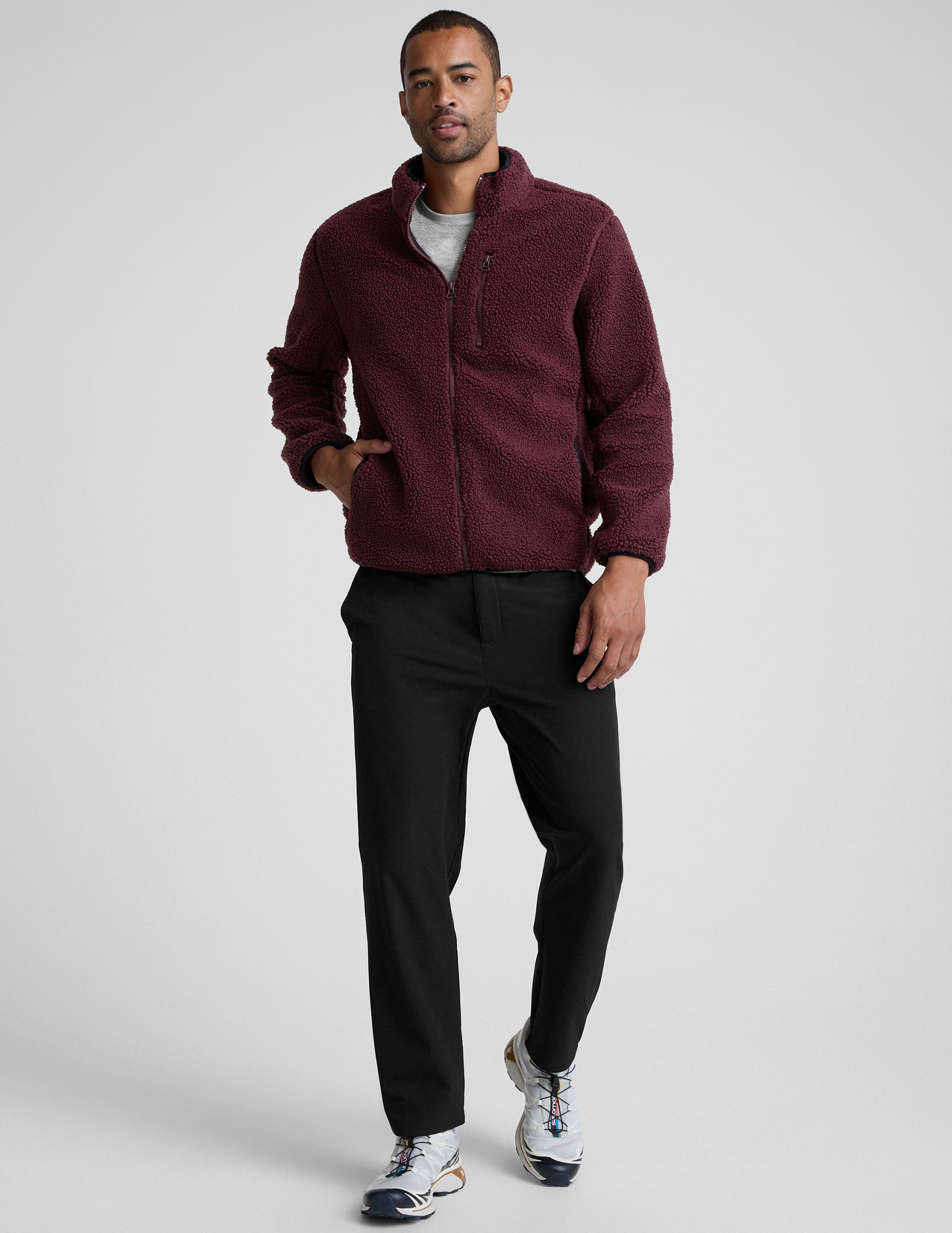 Boucle Fleece Men's Zip Jacket - Image 6