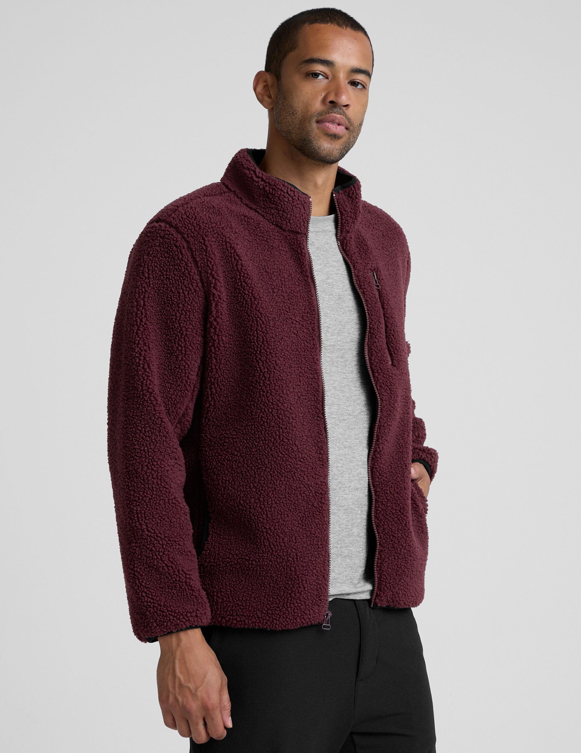 Boucle Fleece Men's Zip Jacket - Image 2