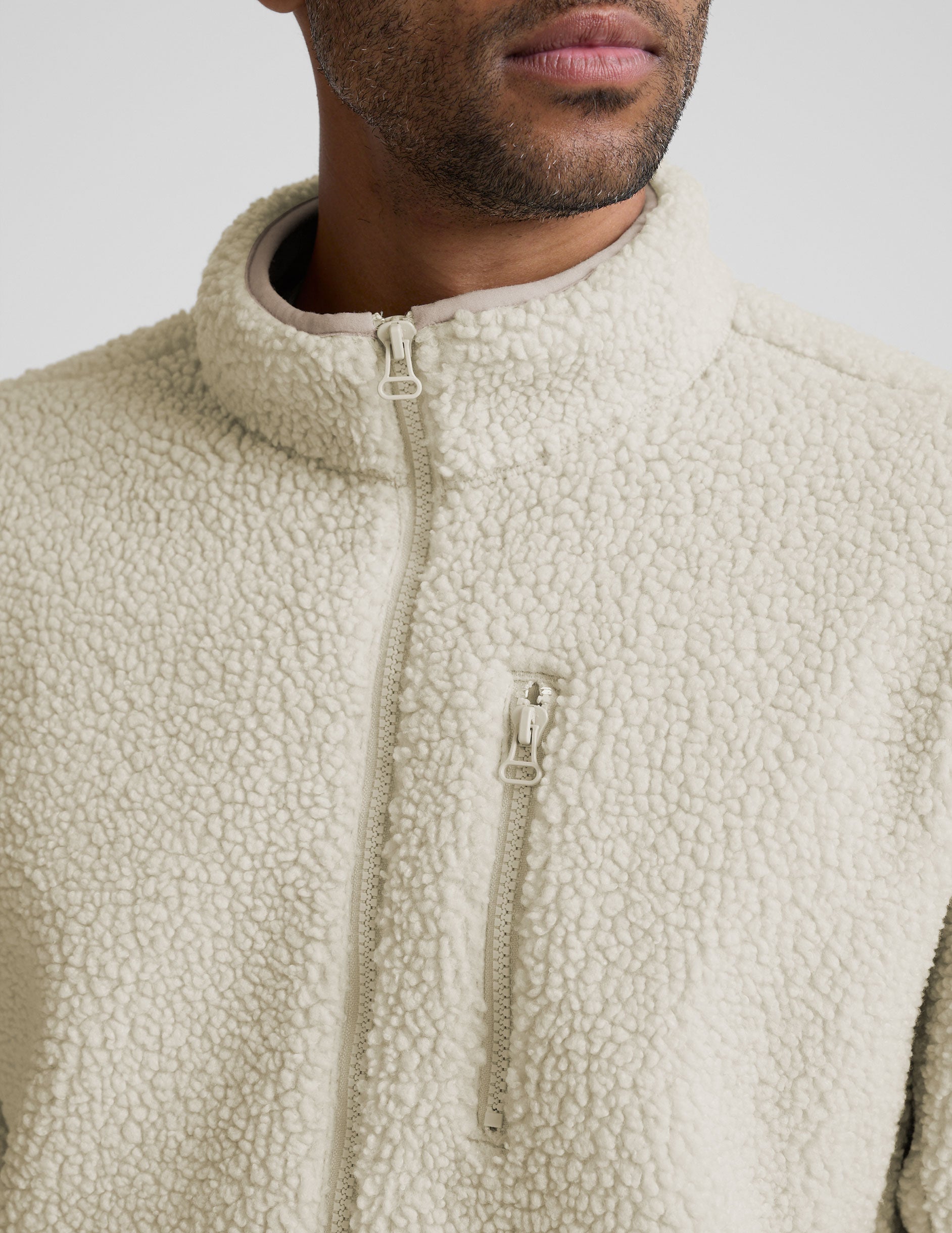 Boucle Fleece Men's Zip Jacket - Image 4