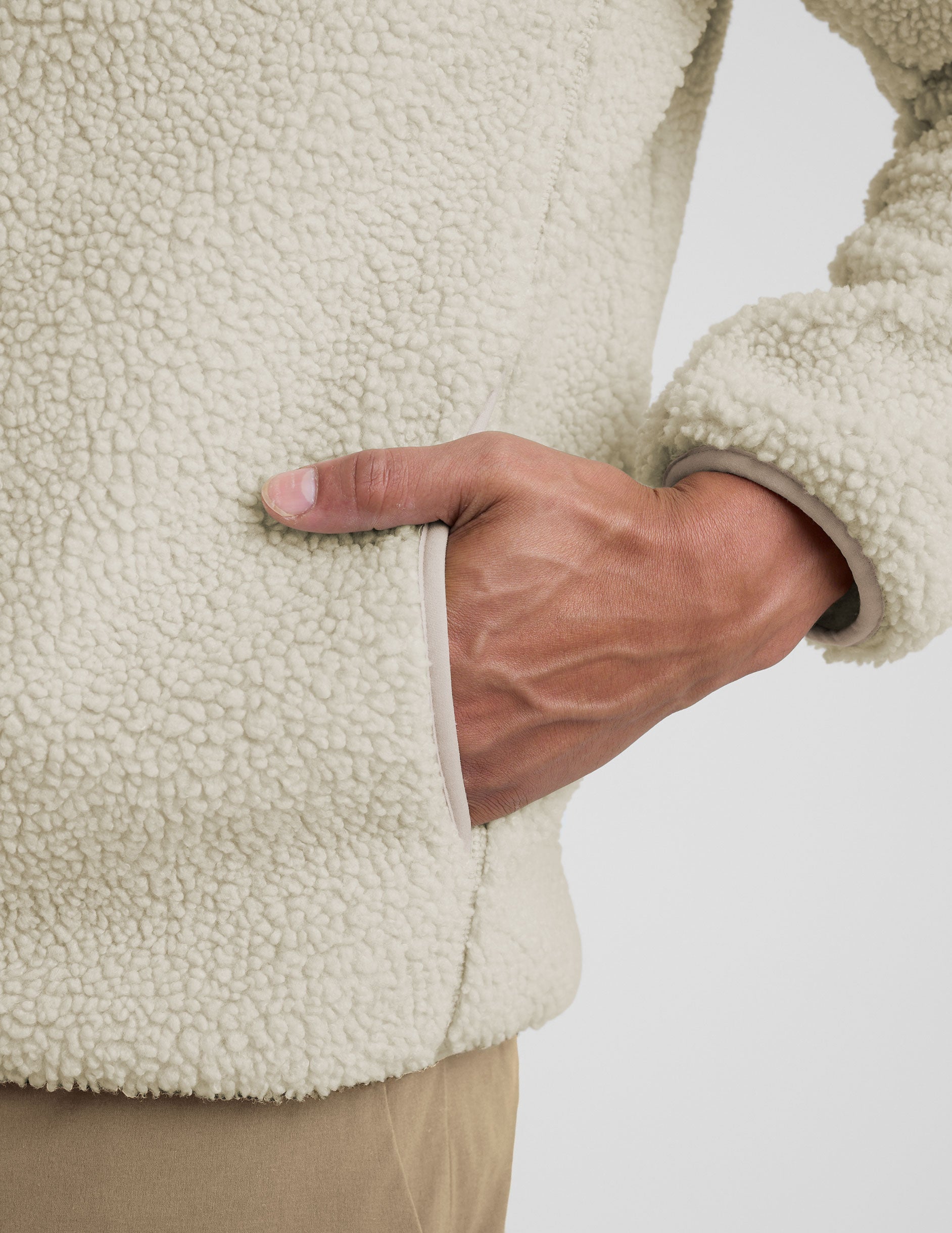 Boucle Fleece Men's Zip Jacket - Image 5