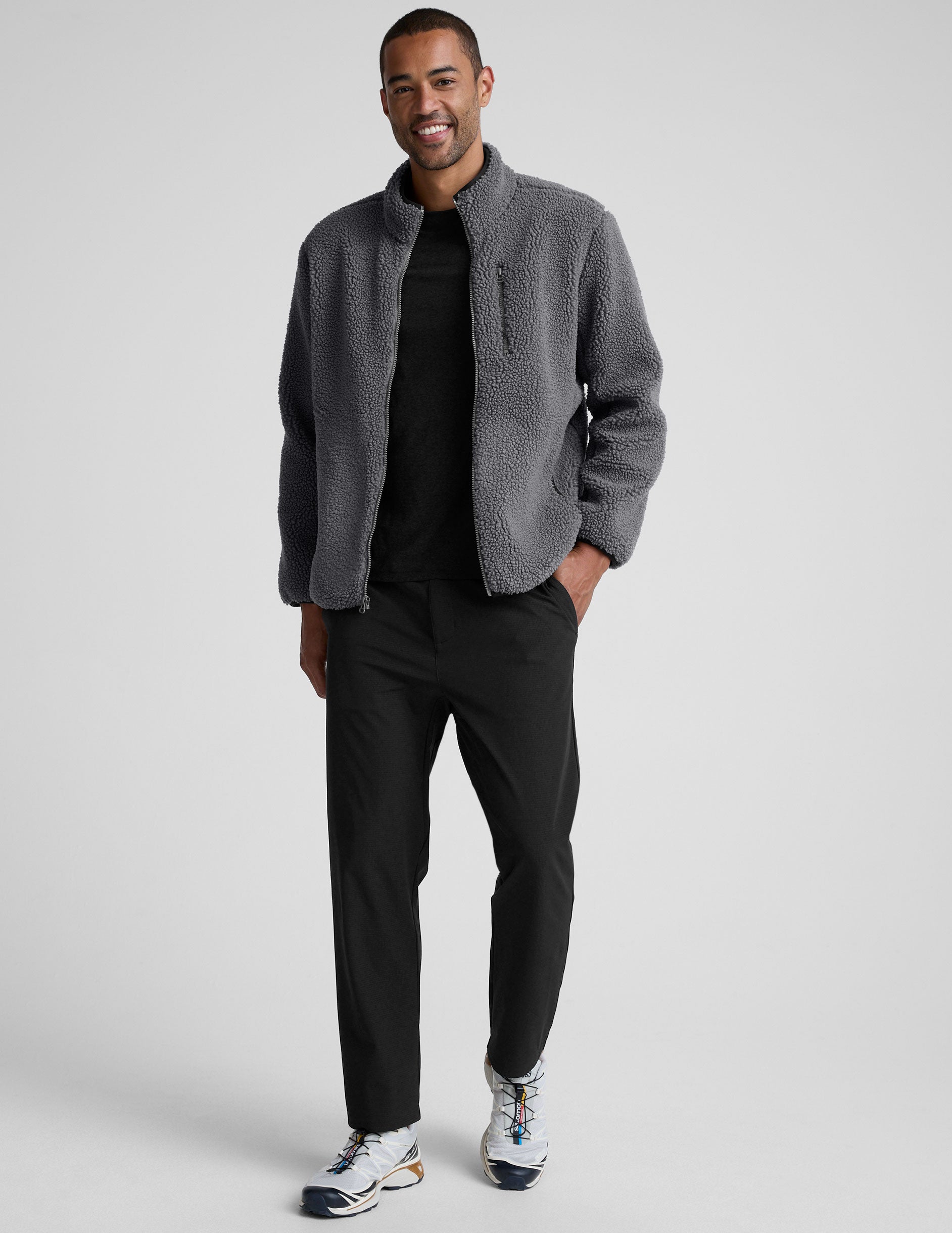 Boucle Fleece Men's Zip Jacket - Image 7