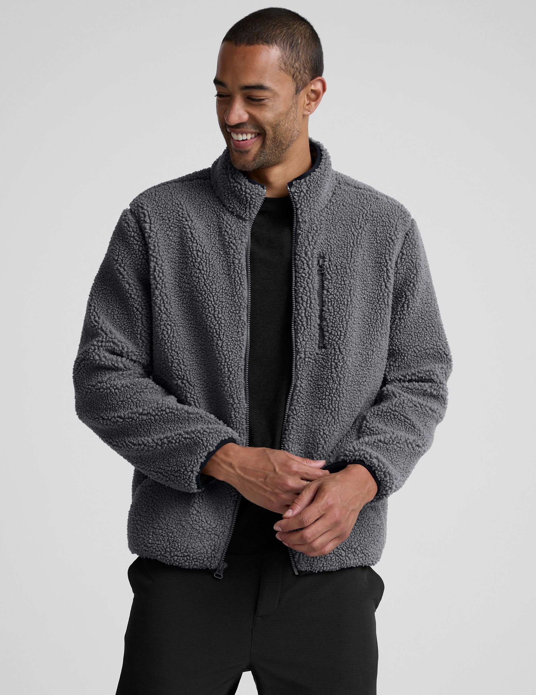 Boucle Fleece Men's Zip Jacket - Image 2