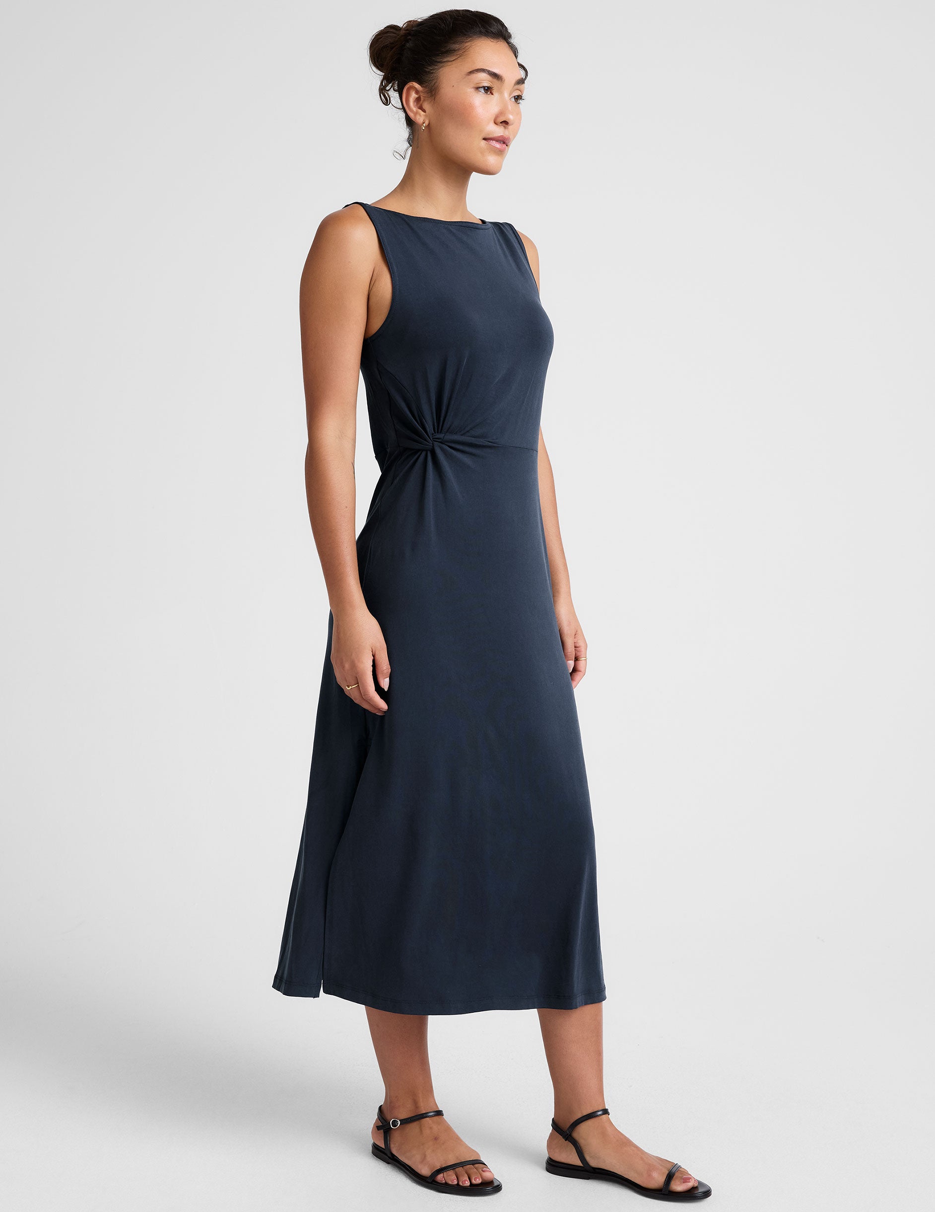 Rotation Side Twist Midi Dress - Image 2