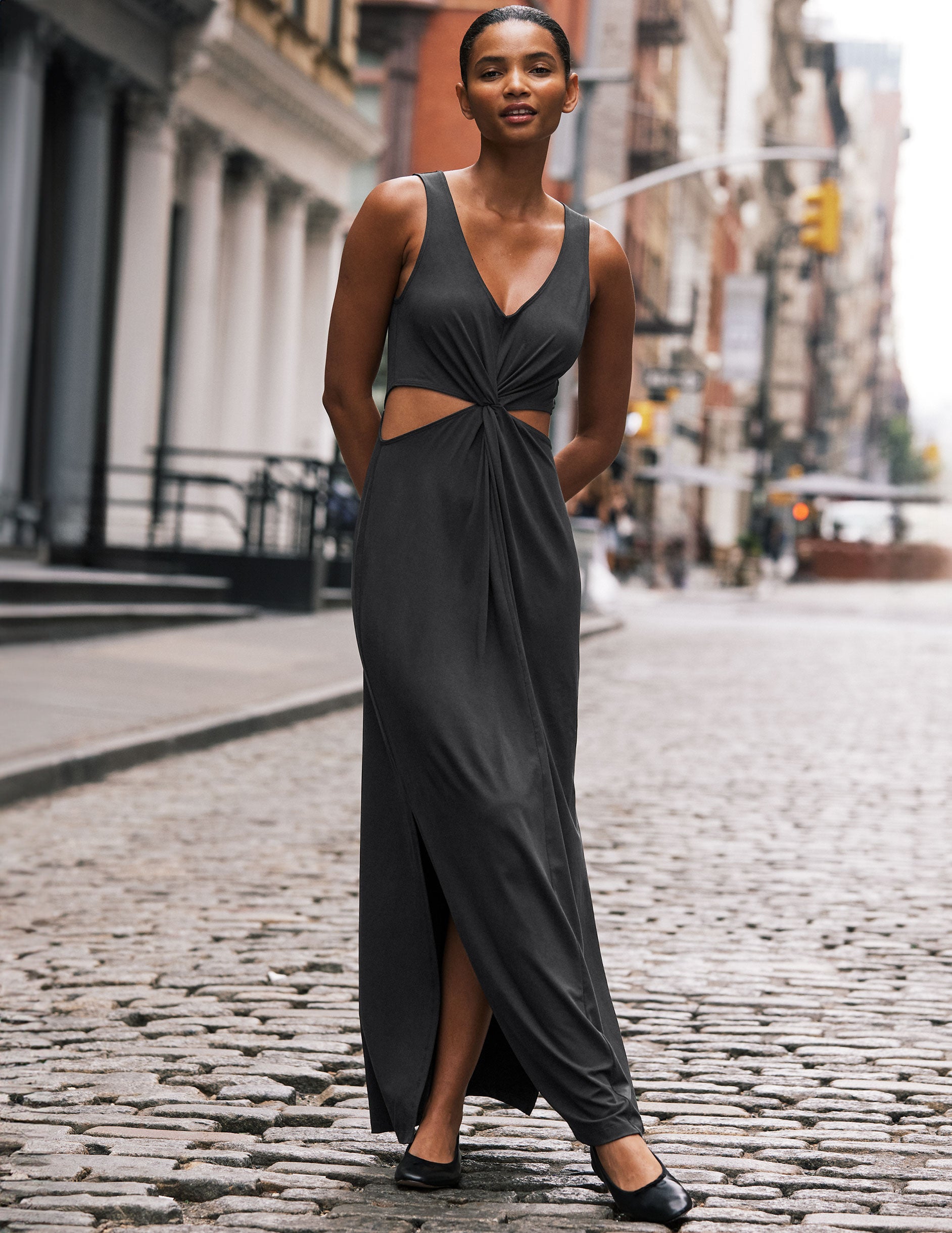 Maxi Around The World Front Twist Dress