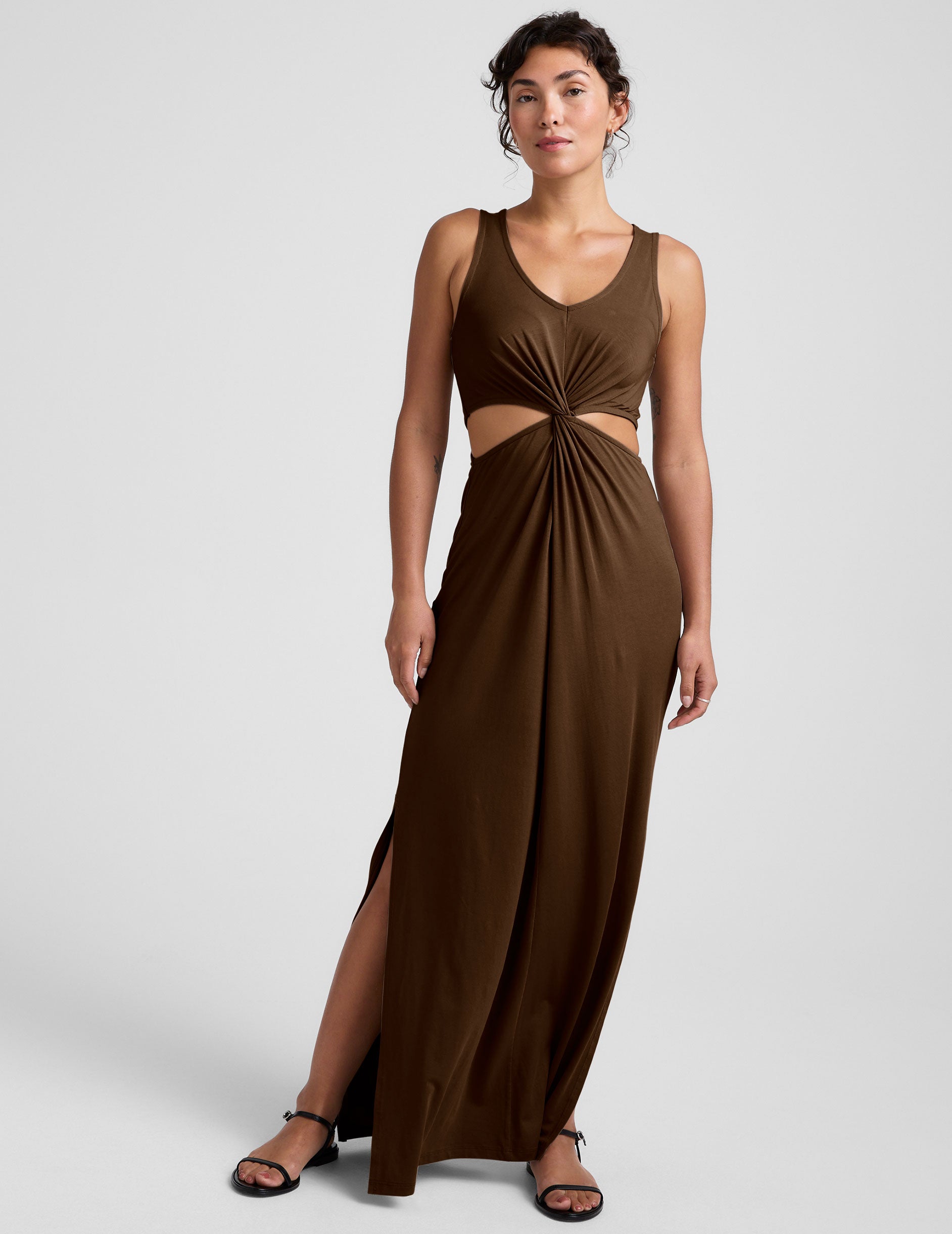 Maxi Around The World Front Twist Dress - Image 2