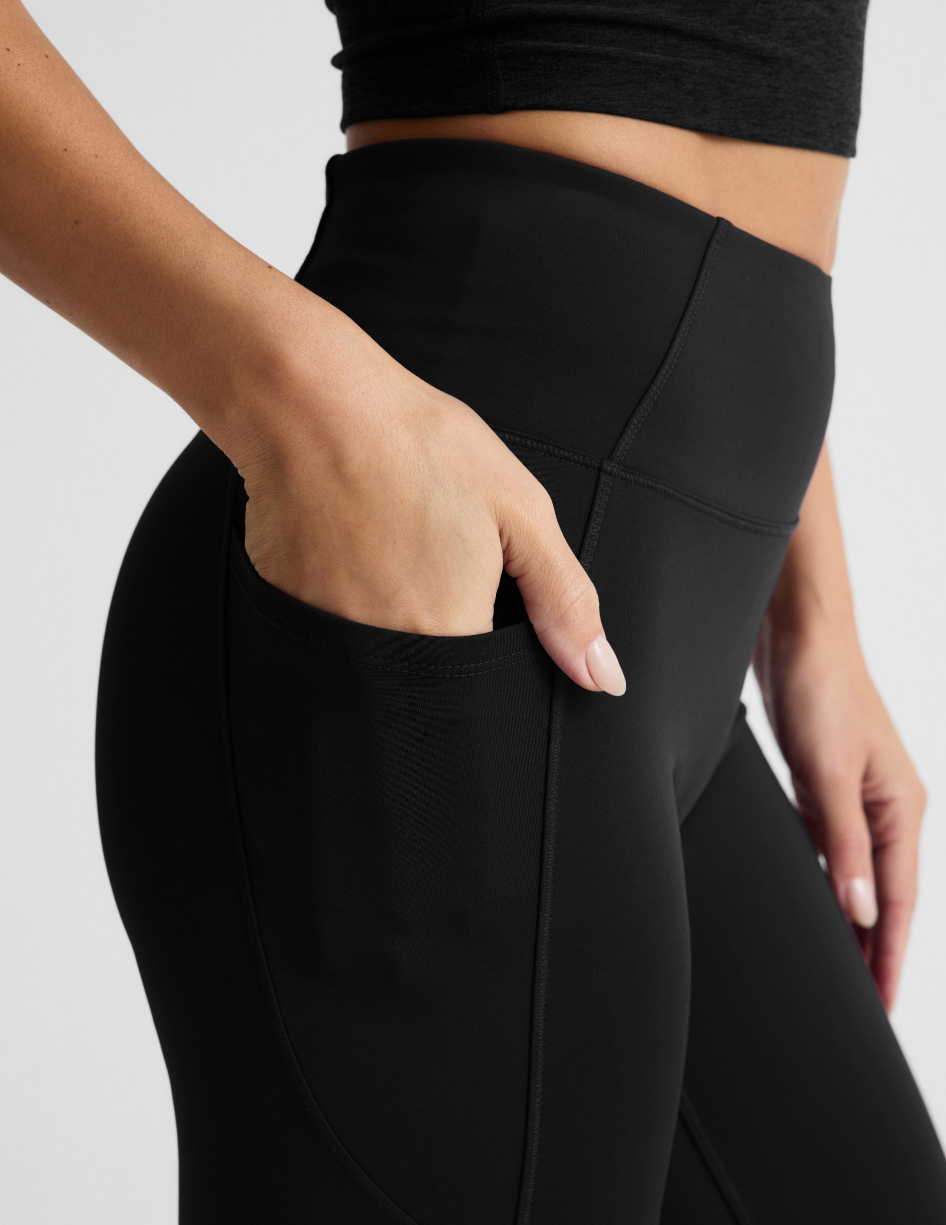 Pacer Fleece Zip Pocket Full Length Legging - Image 3