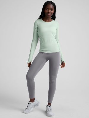 Pacer Fleece Zip Pocket Full Length Legging