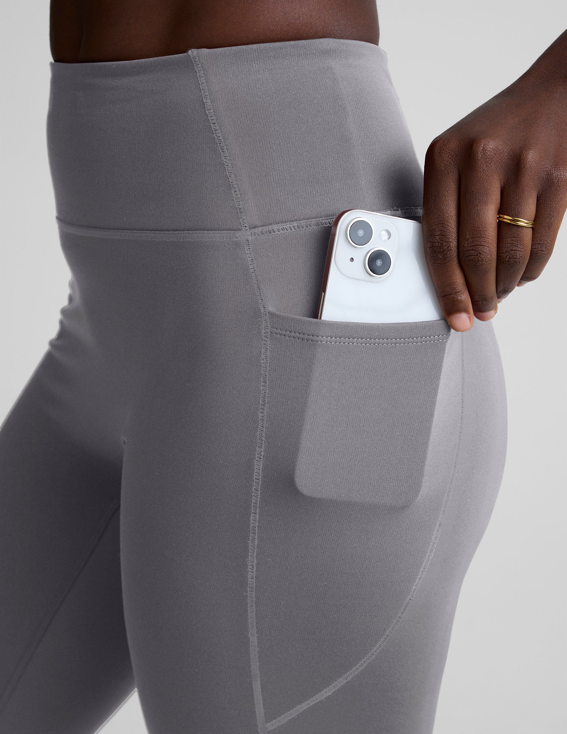 Pacer Fleece Zip Pocket Full Length Legging - Image 5