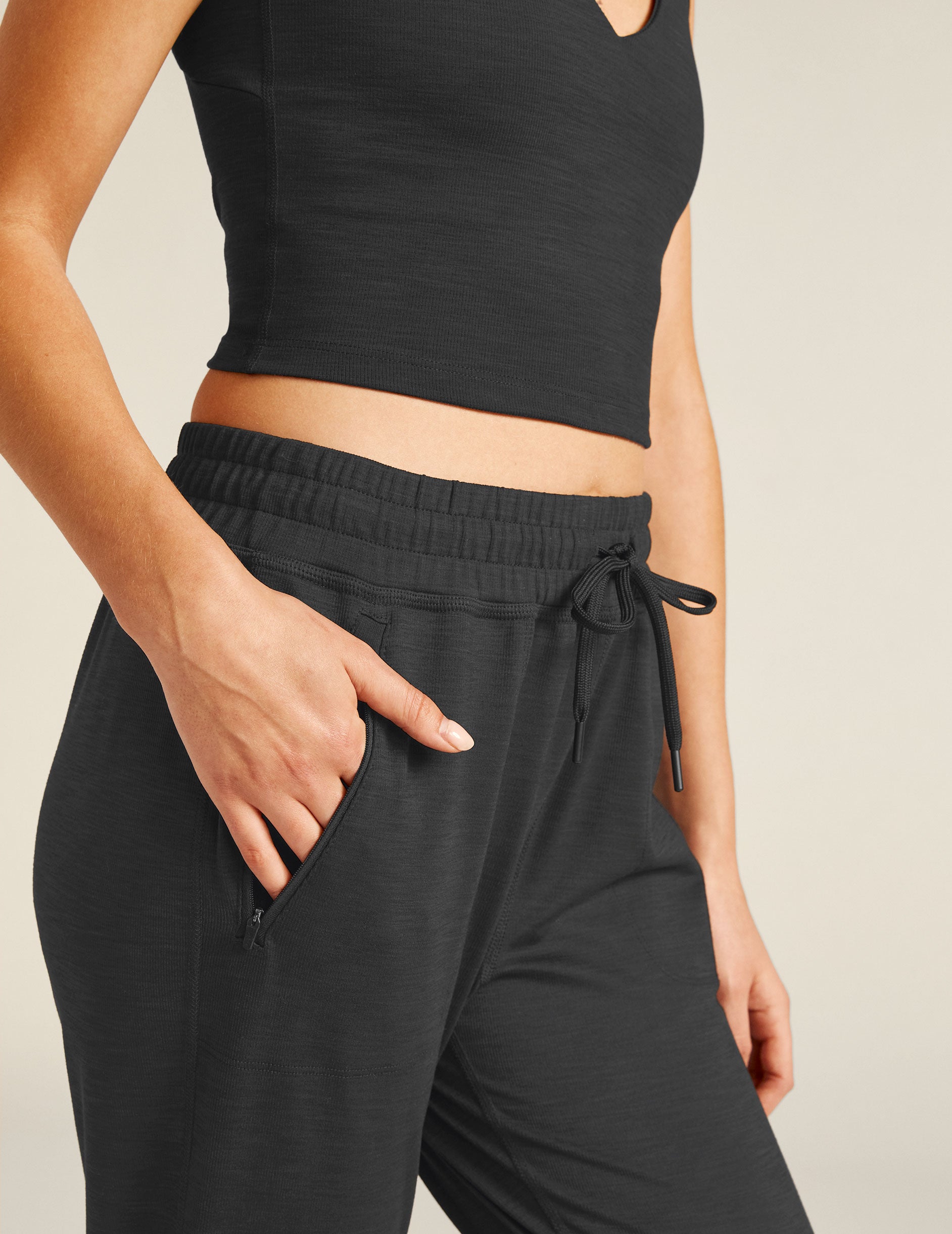 Heather Rib Street Jogger - Image 4
