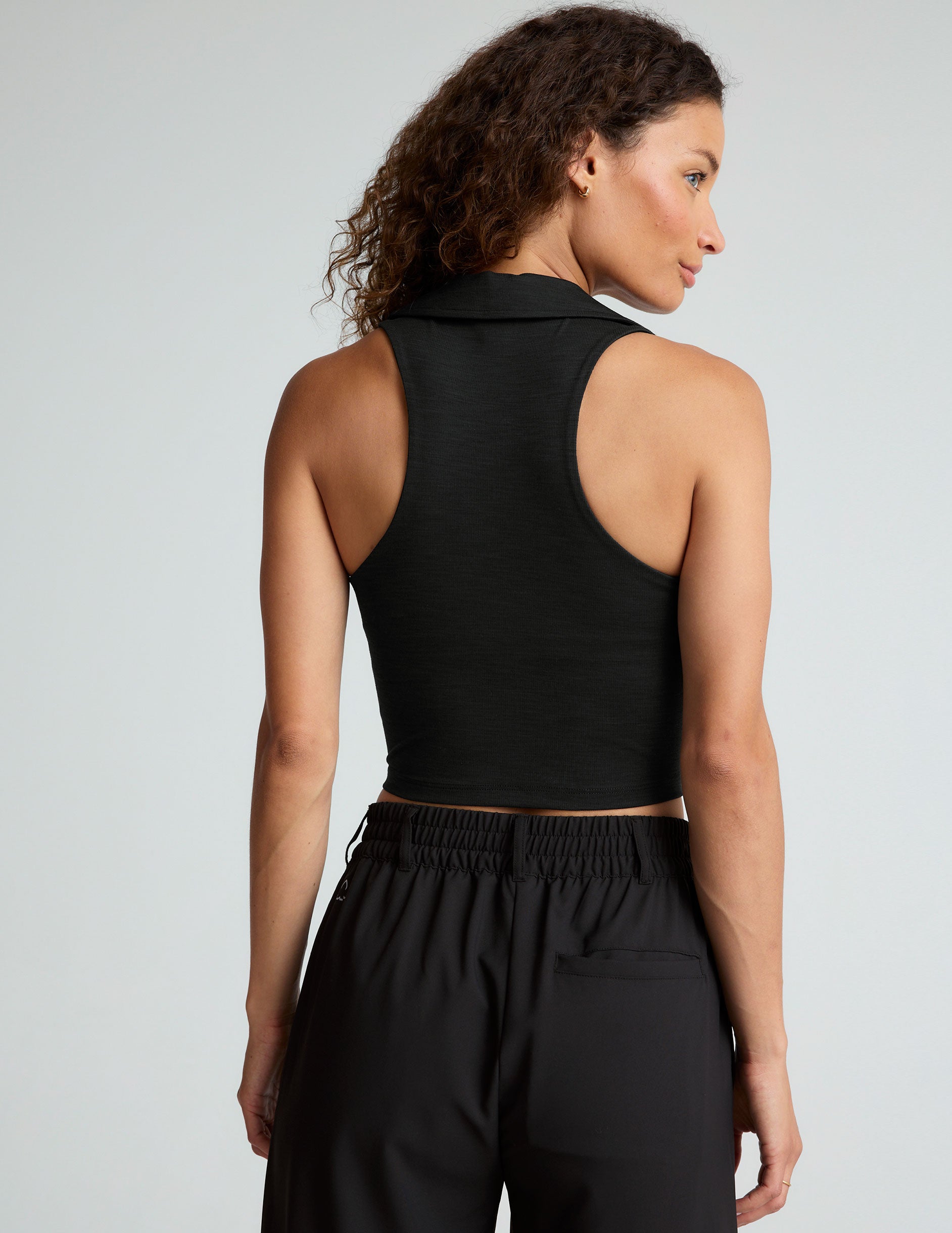 Heather Rib Prep Cropped Tank - Image 2