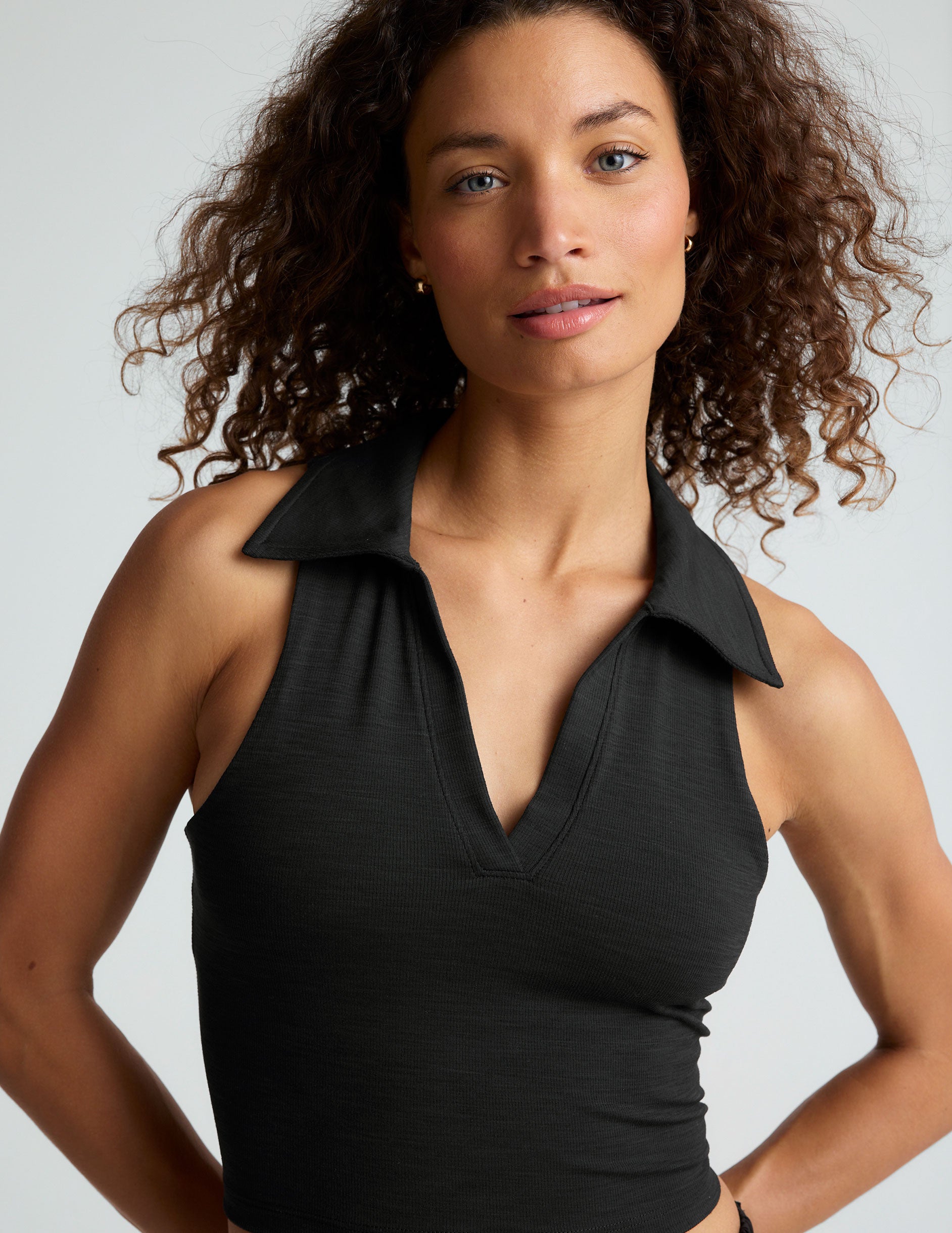 Heather Rib Prep Cropped Tank - Image 4