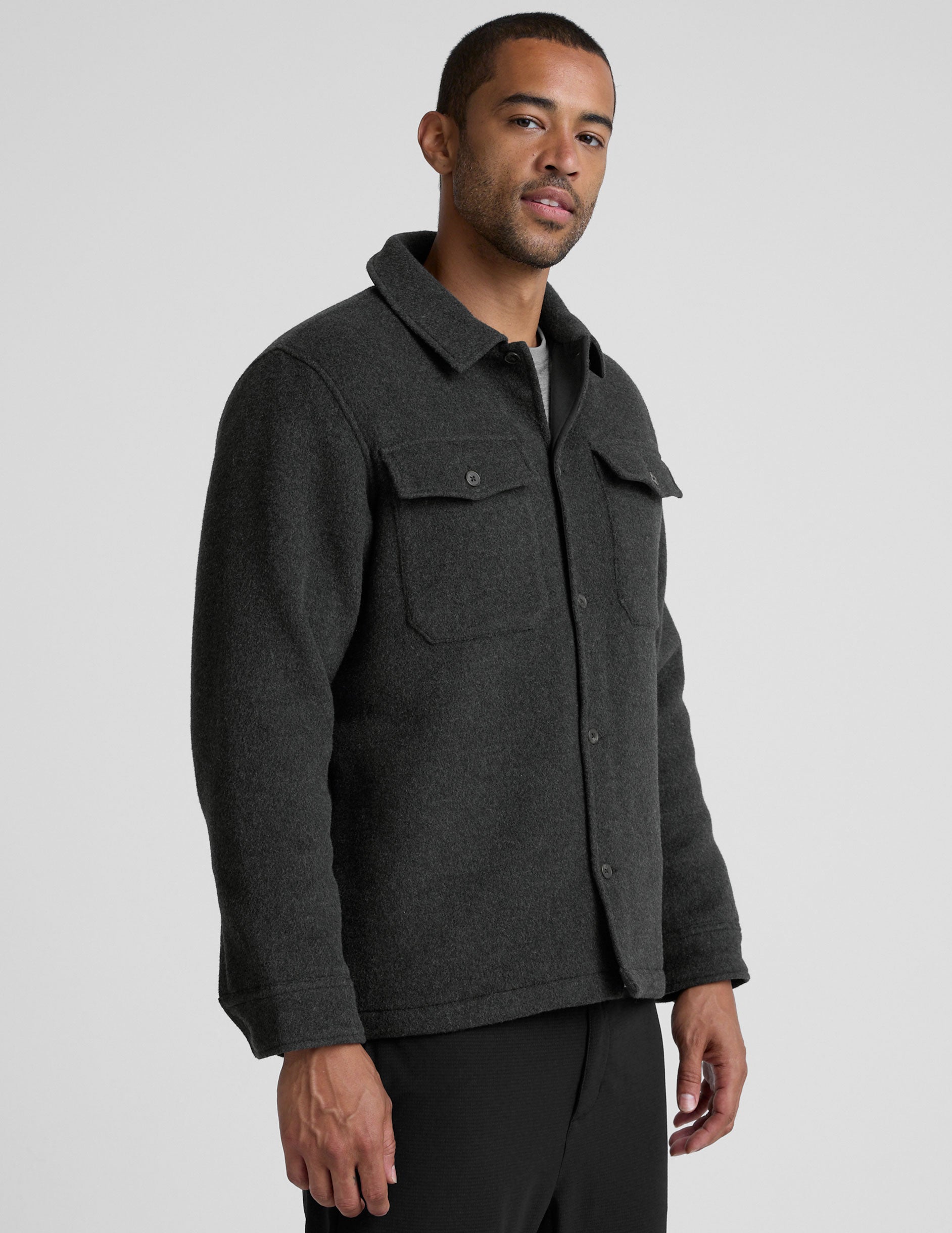 Infinite Wool Men's Shirt Jacket - Image 2