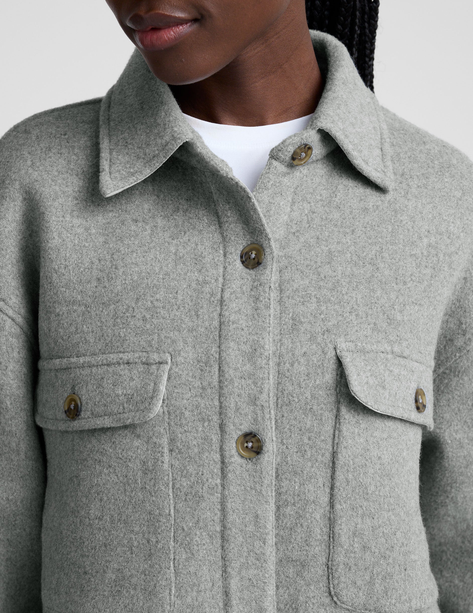 Insulated Wool Shirt Jacket - Image 7