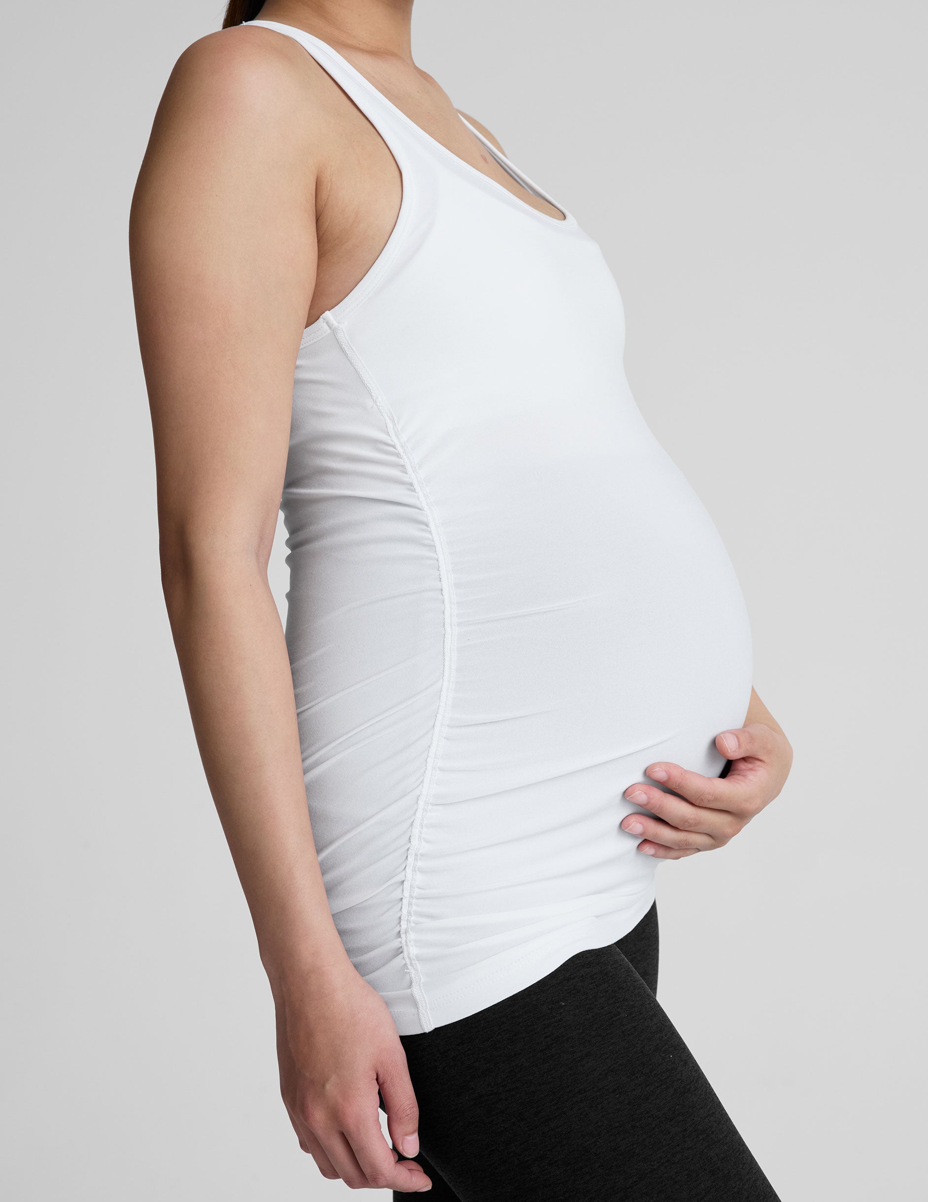 Featherweight Let It Grow Racerback Maternity Tank - Image 4