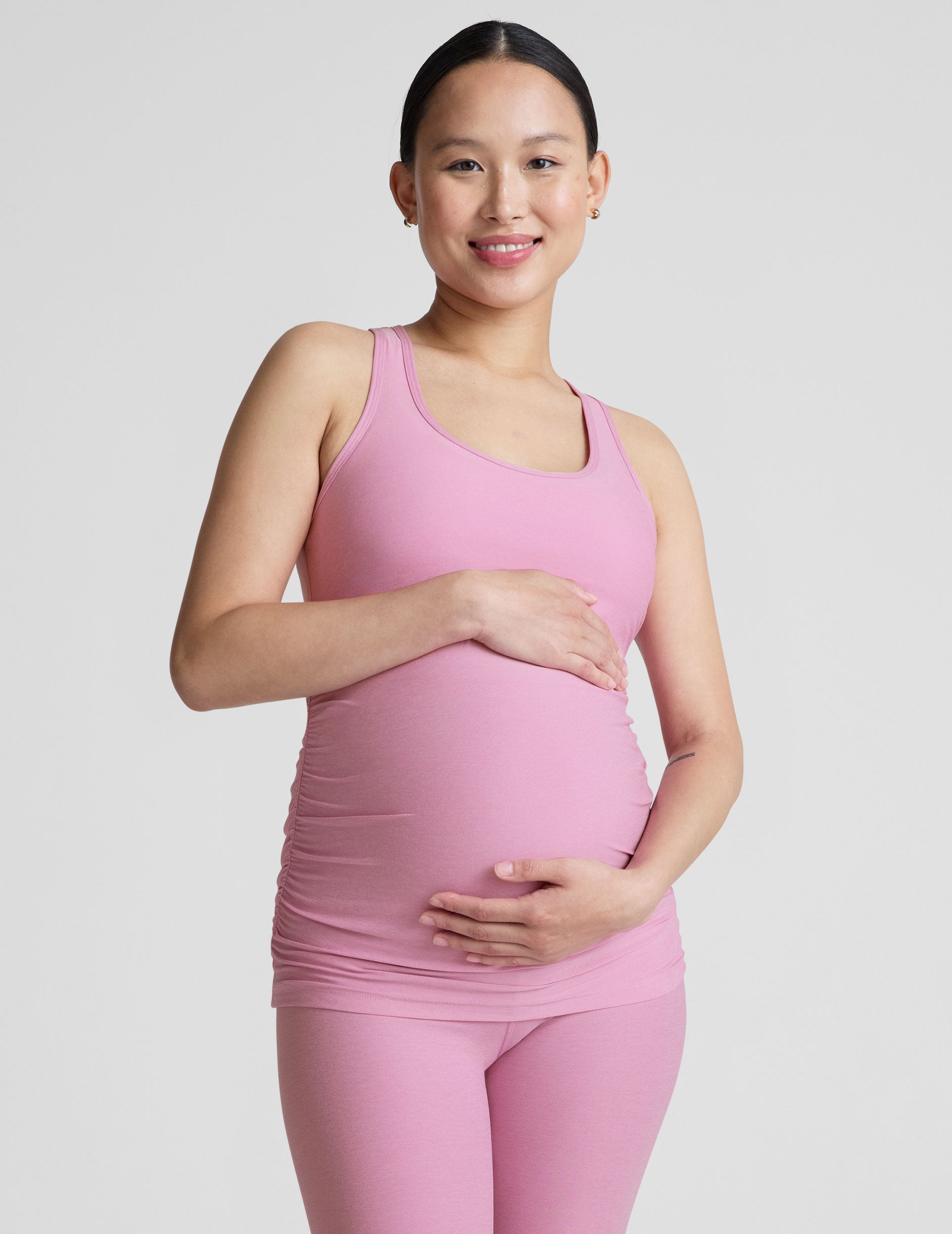Featherweight Let It Grow Racerback Maternity Tank - Image 2