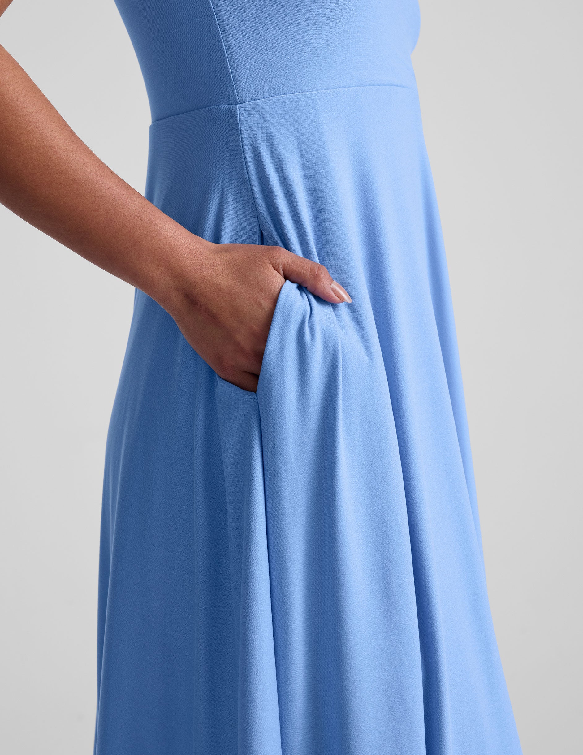 Featherweight At The Ready Square Neck Dress - Image 6