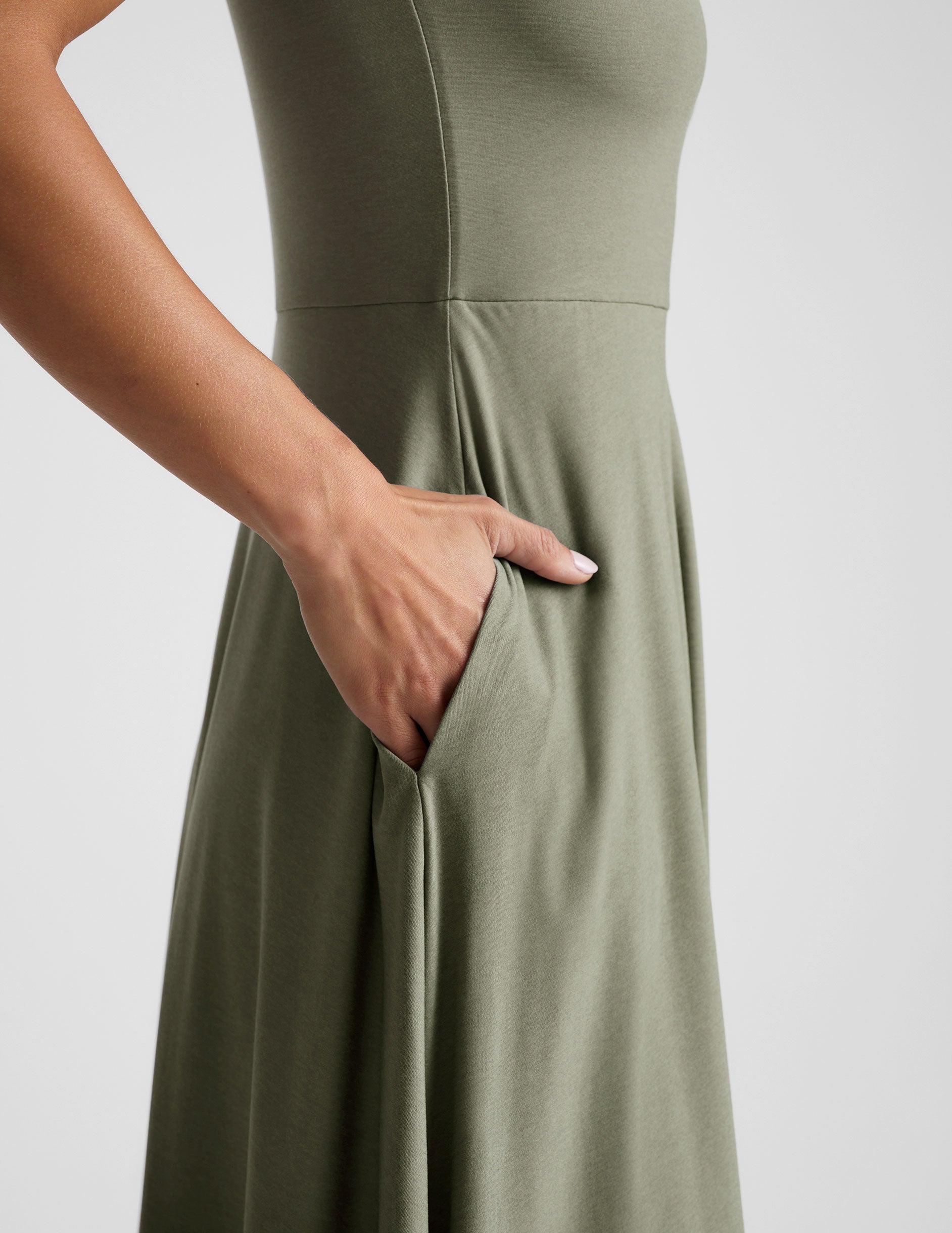 Featherweight At The Ready Square Neck Dress - Image 3