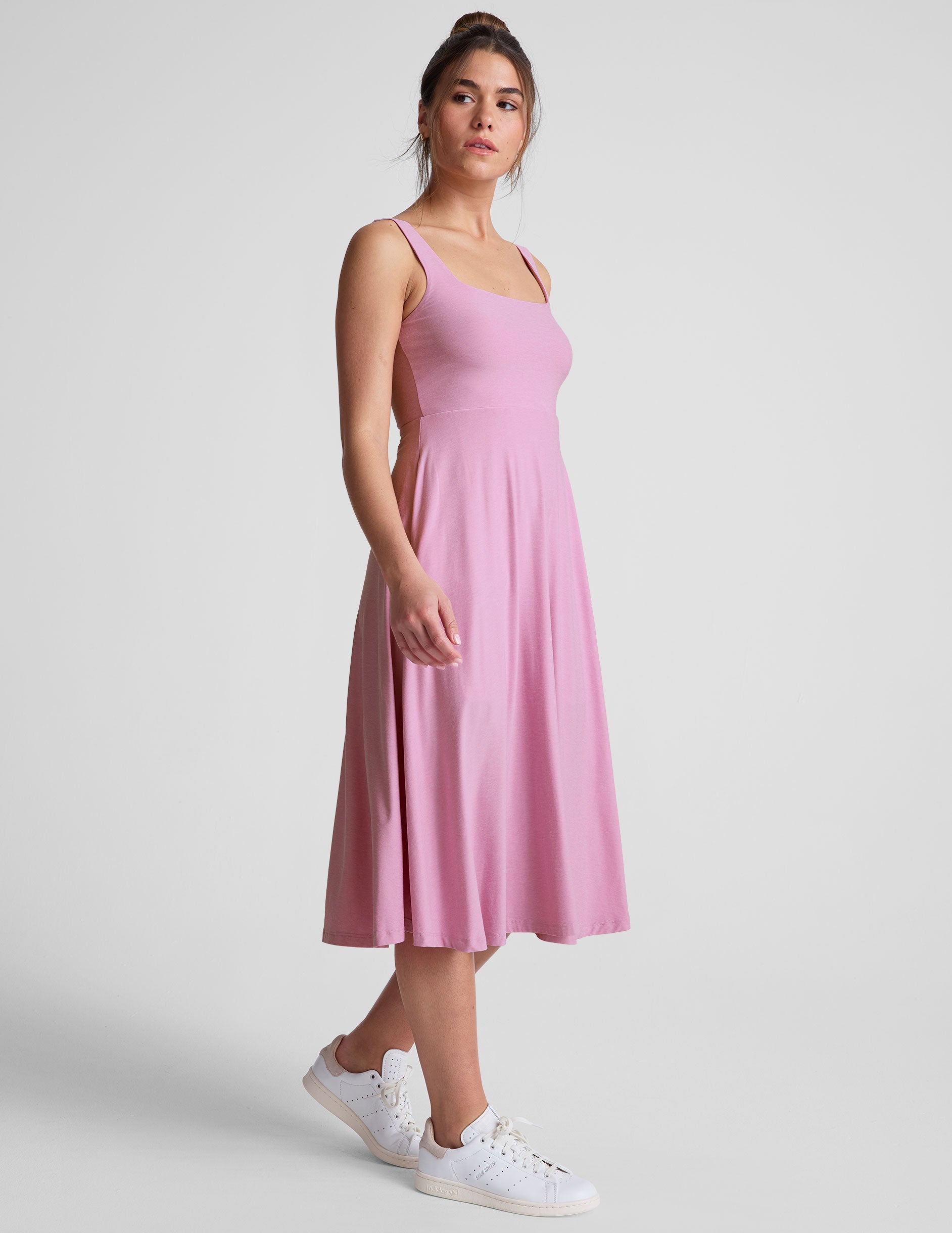 Featherweight At The Ready Square Neck Dress - Image 3