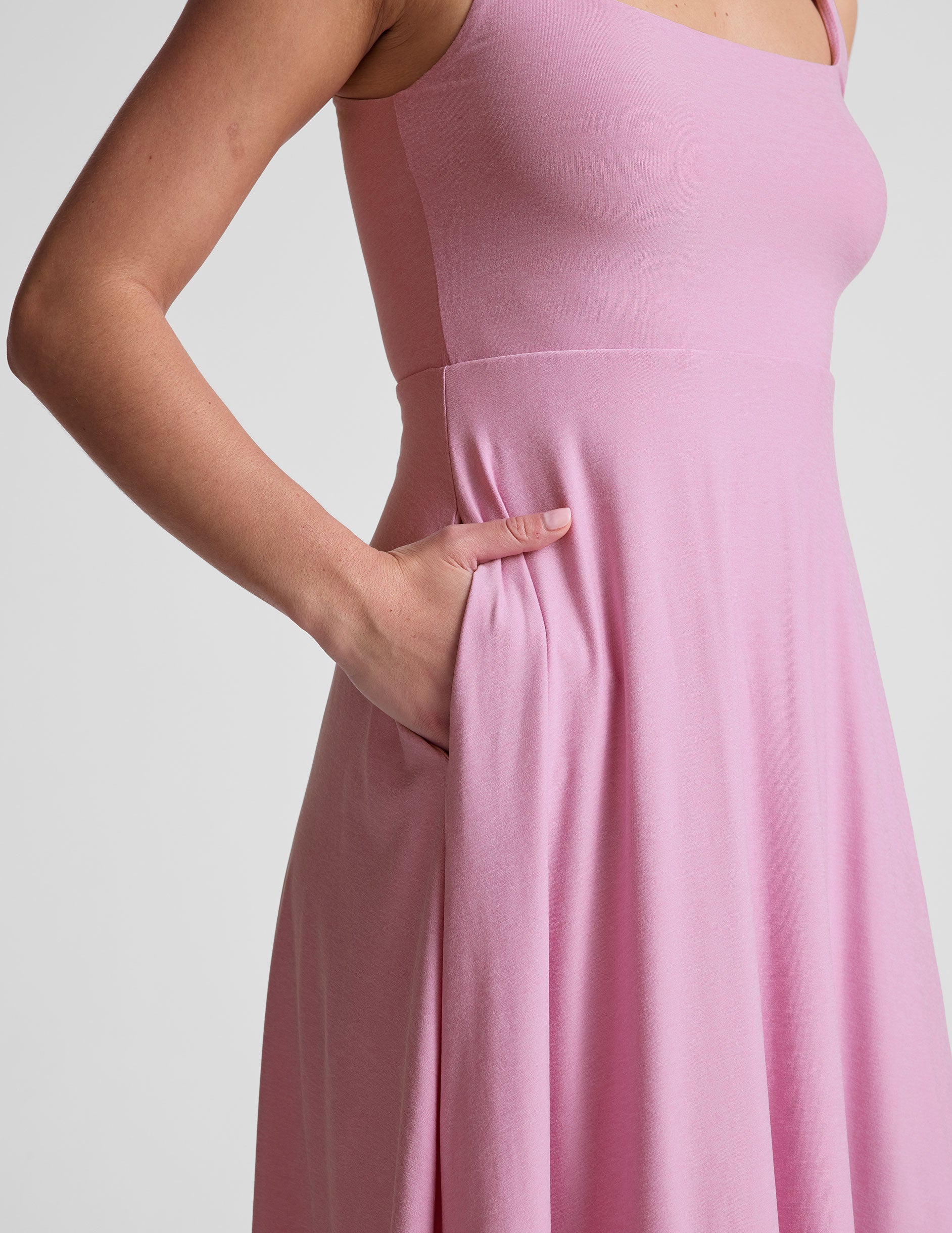 Featherweight At The Ready Square Neck Dress - Image 5