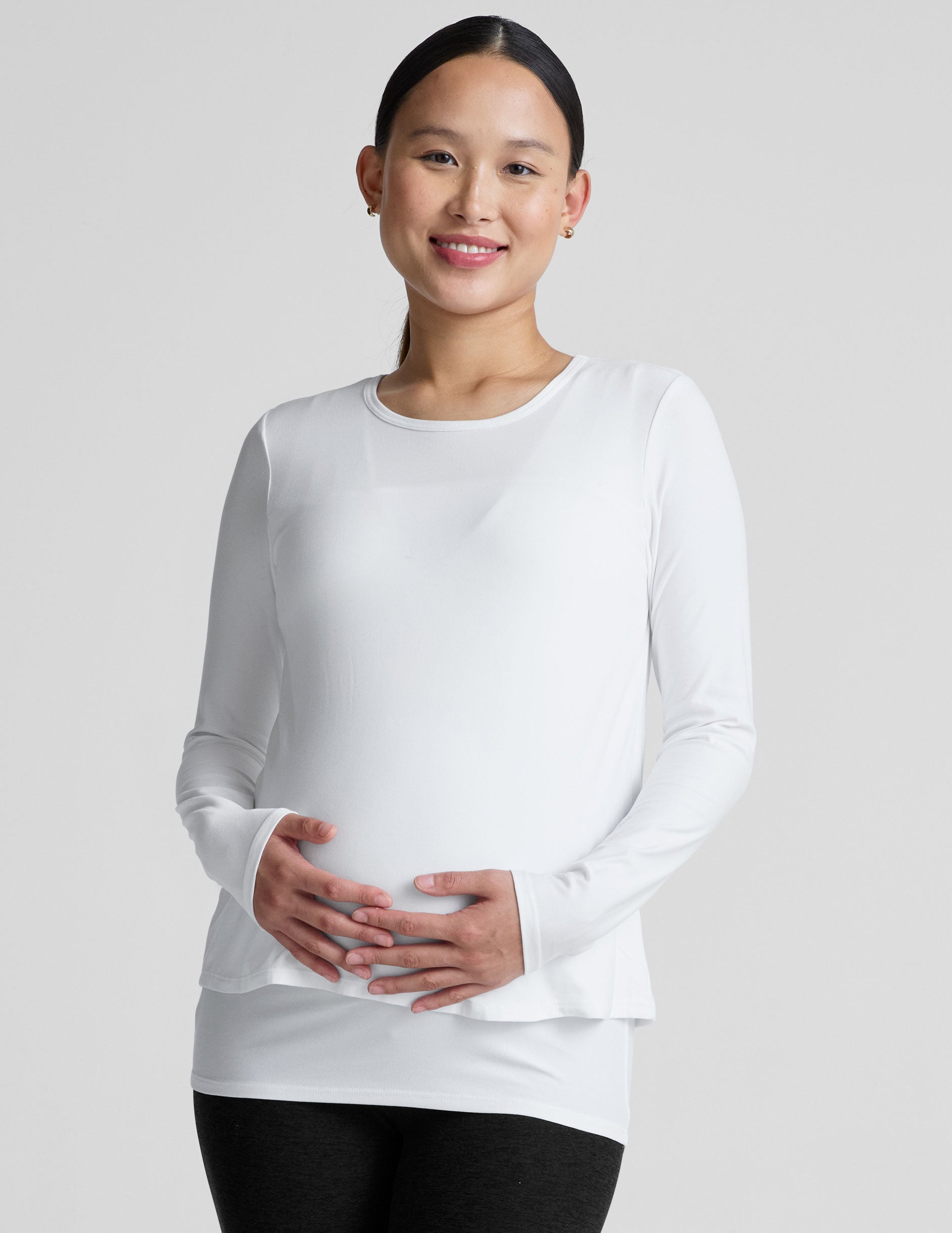 Featherweight Under Wraps Nursing Overlap Tee - Image 2