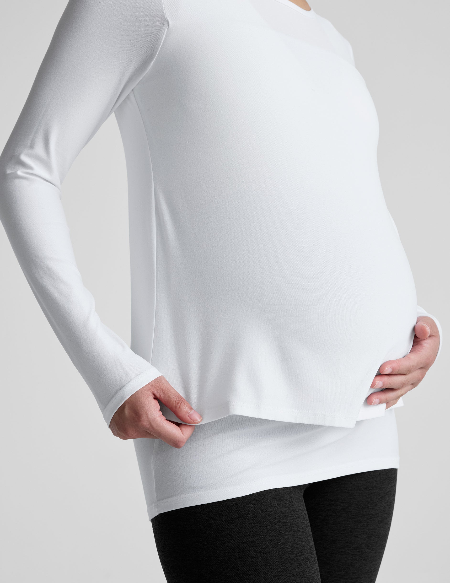 Featherweight Under Wraps Nursing Overlap Tee - Image 4