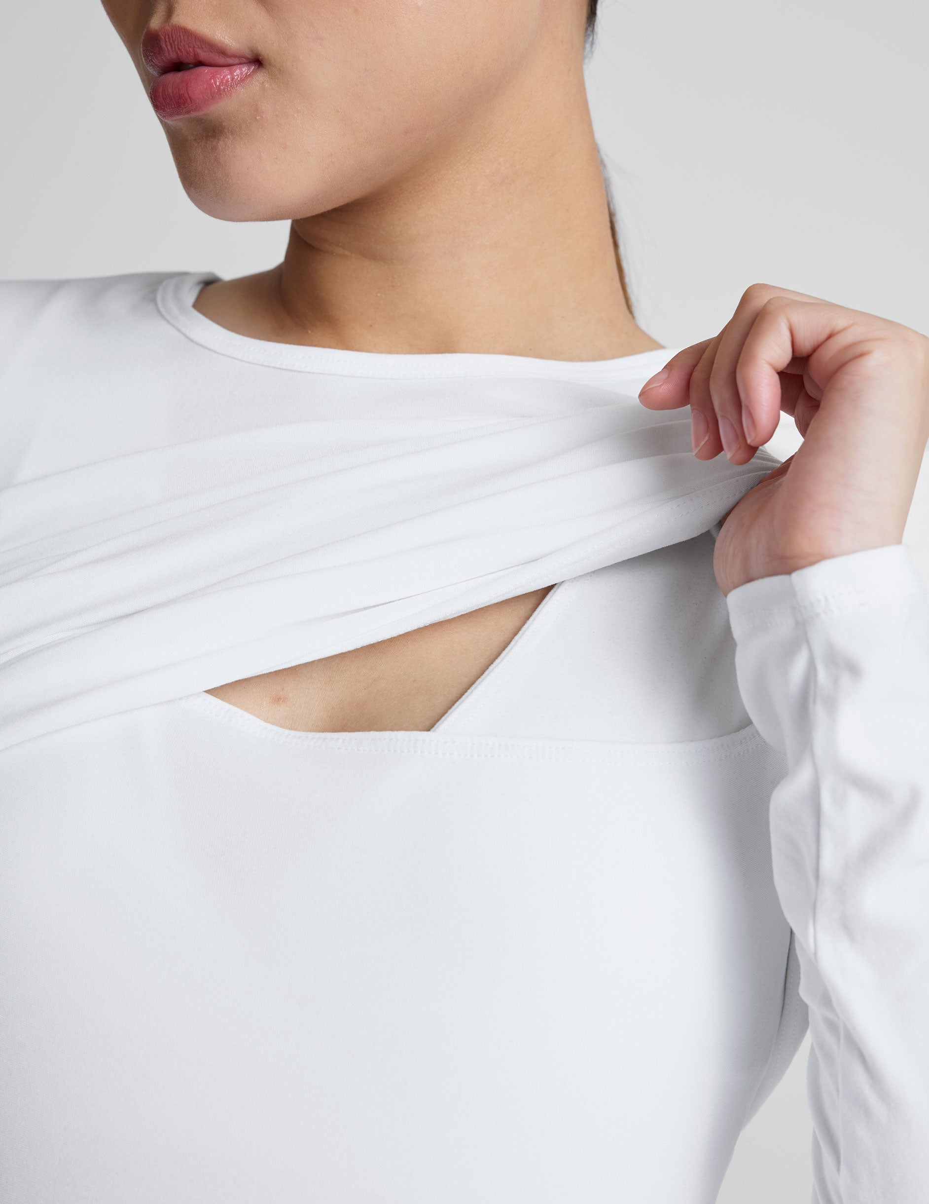 Featherweight Under Wraps Nursing Overlap Tee - Image 3