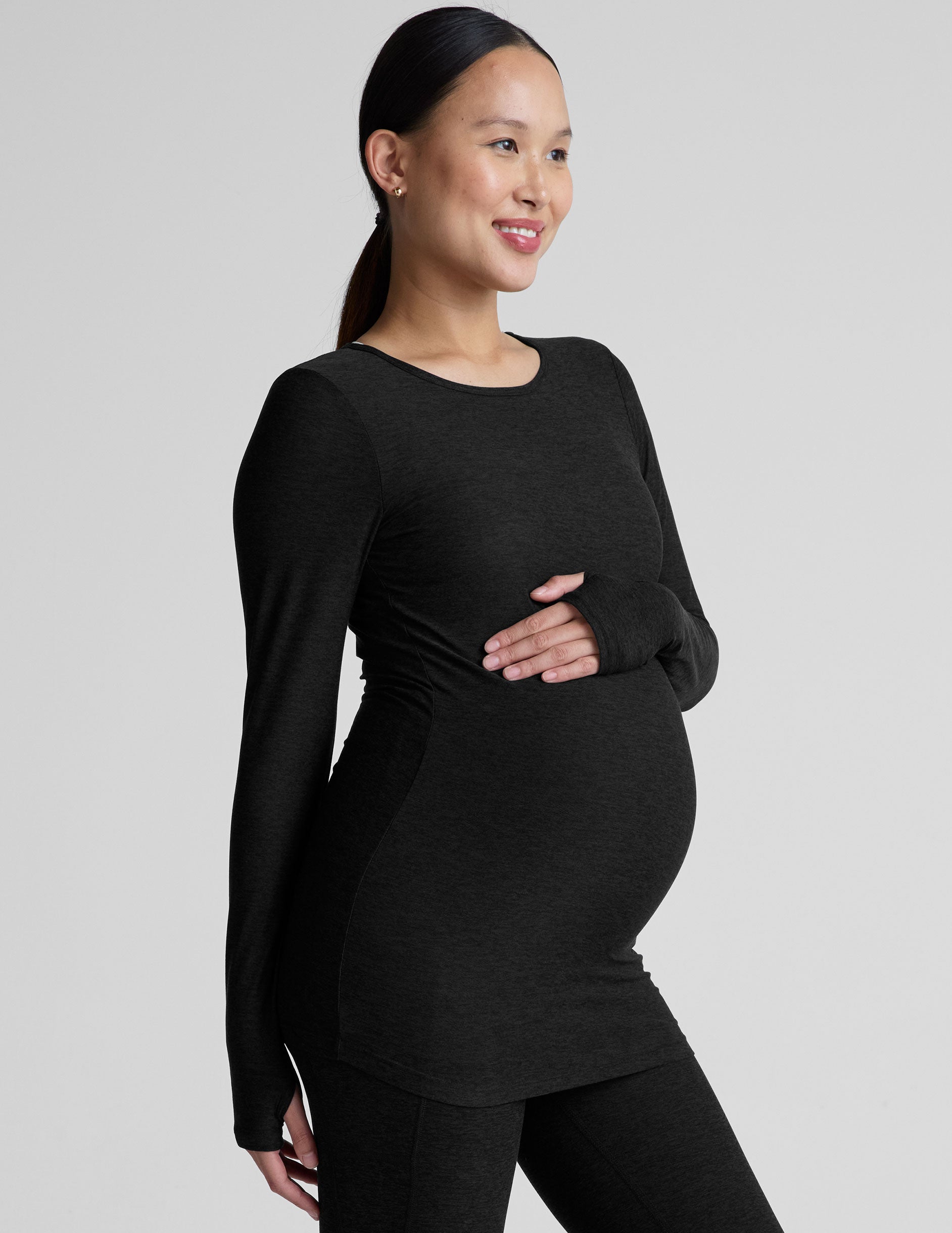 Featherweight Count On Me Maternity Crew Pullover - Image 2