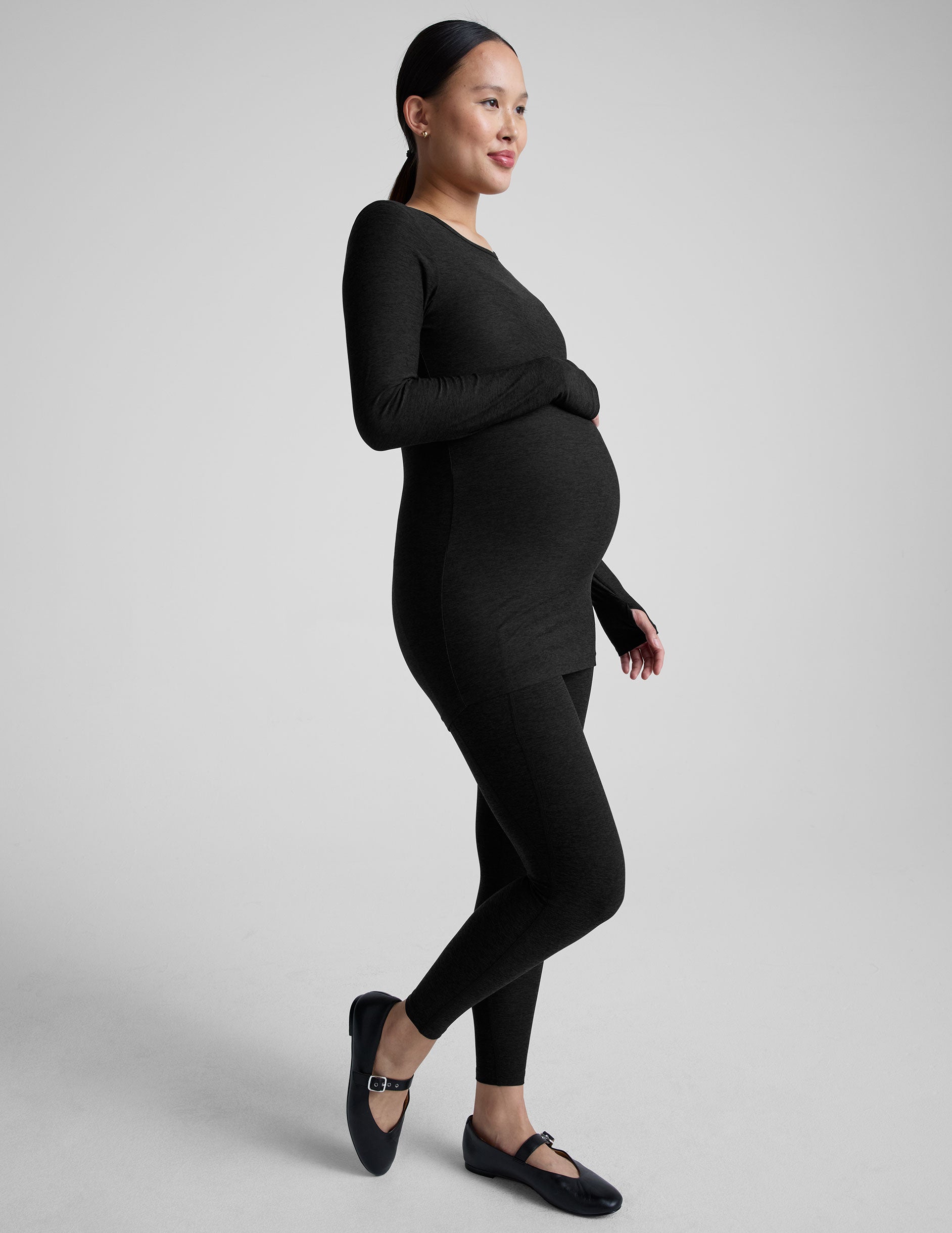 Featherweight Count On Me Maternity Crew Pullover - Image 4