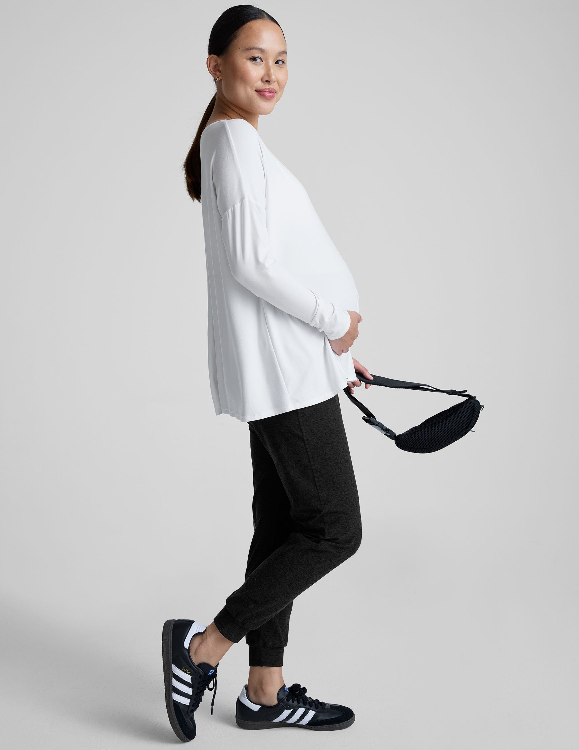 Featherweight Feels Like Home Long Sleeve Maternity Top - Image 6