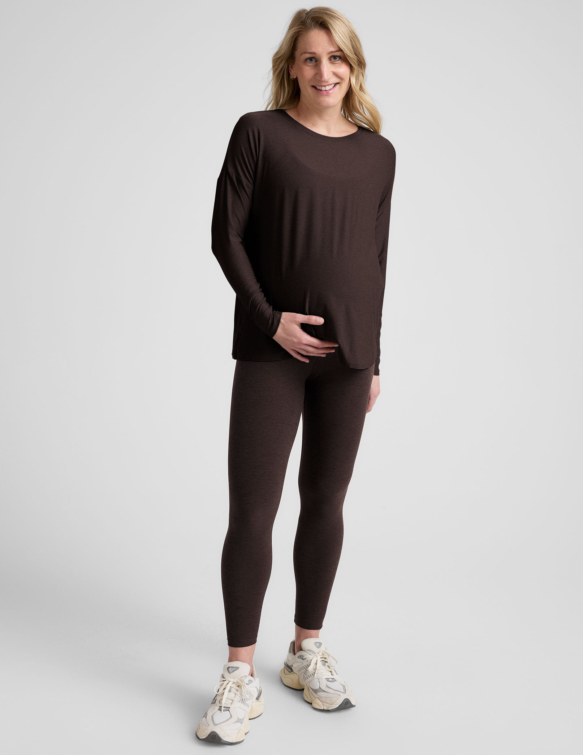 Featherweight Feels Like Home Long Sleeve Maternity Top - Image 4