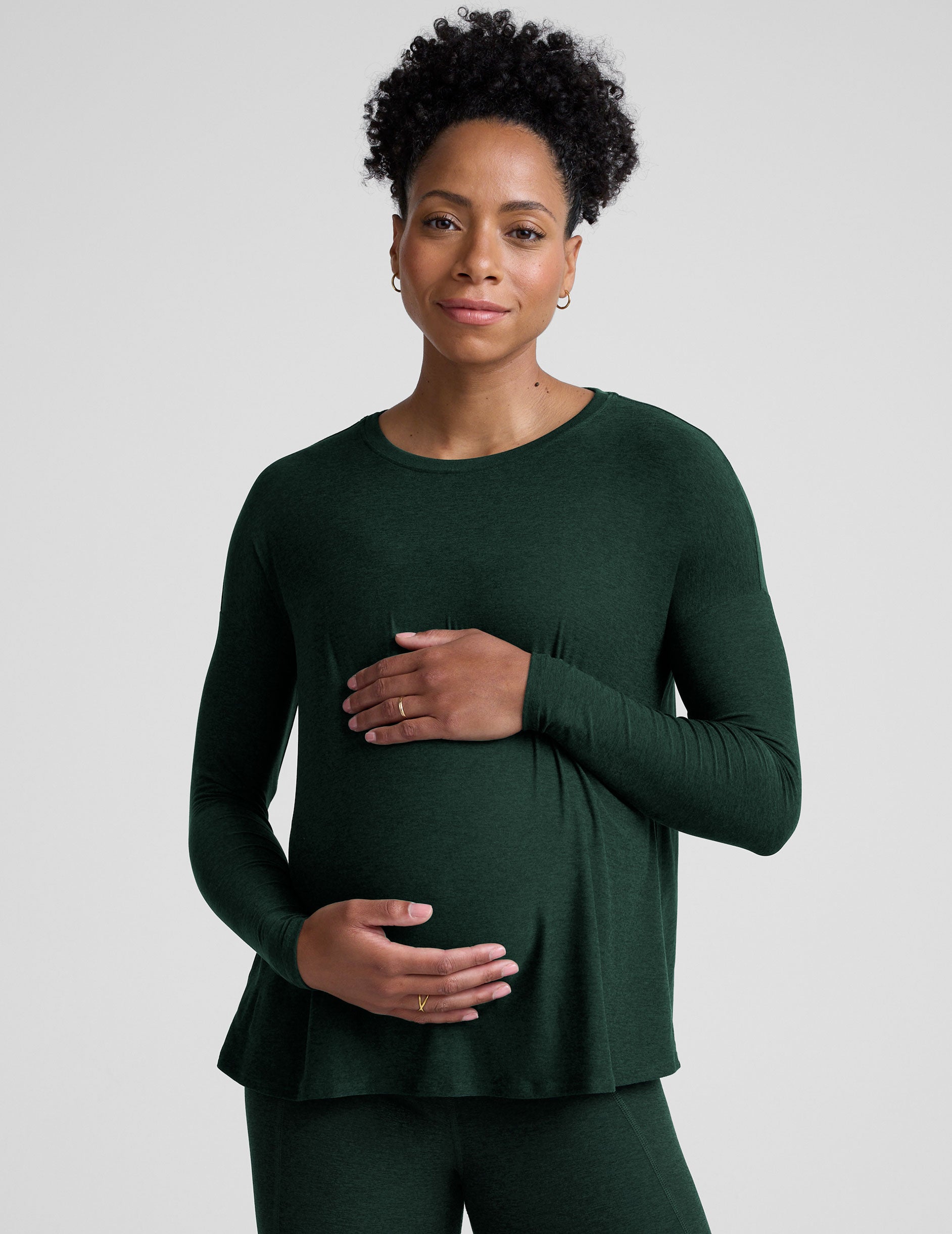 Featherweight Feels Like Home Long Sleeve Maternity Top - Image 3