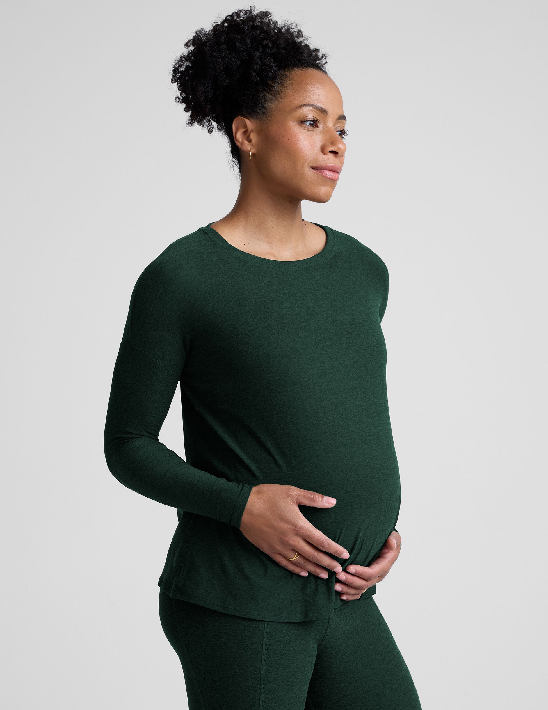 Featherweight Feels Like Home Long Sleeve Maternity Top - Image 2
