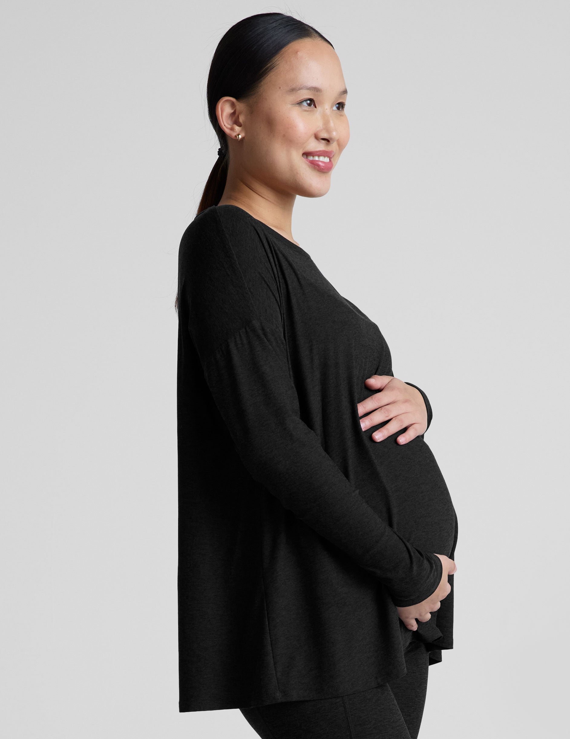 Featherweight Feels Like Home Long Sleeve Maternity Top - Image 2