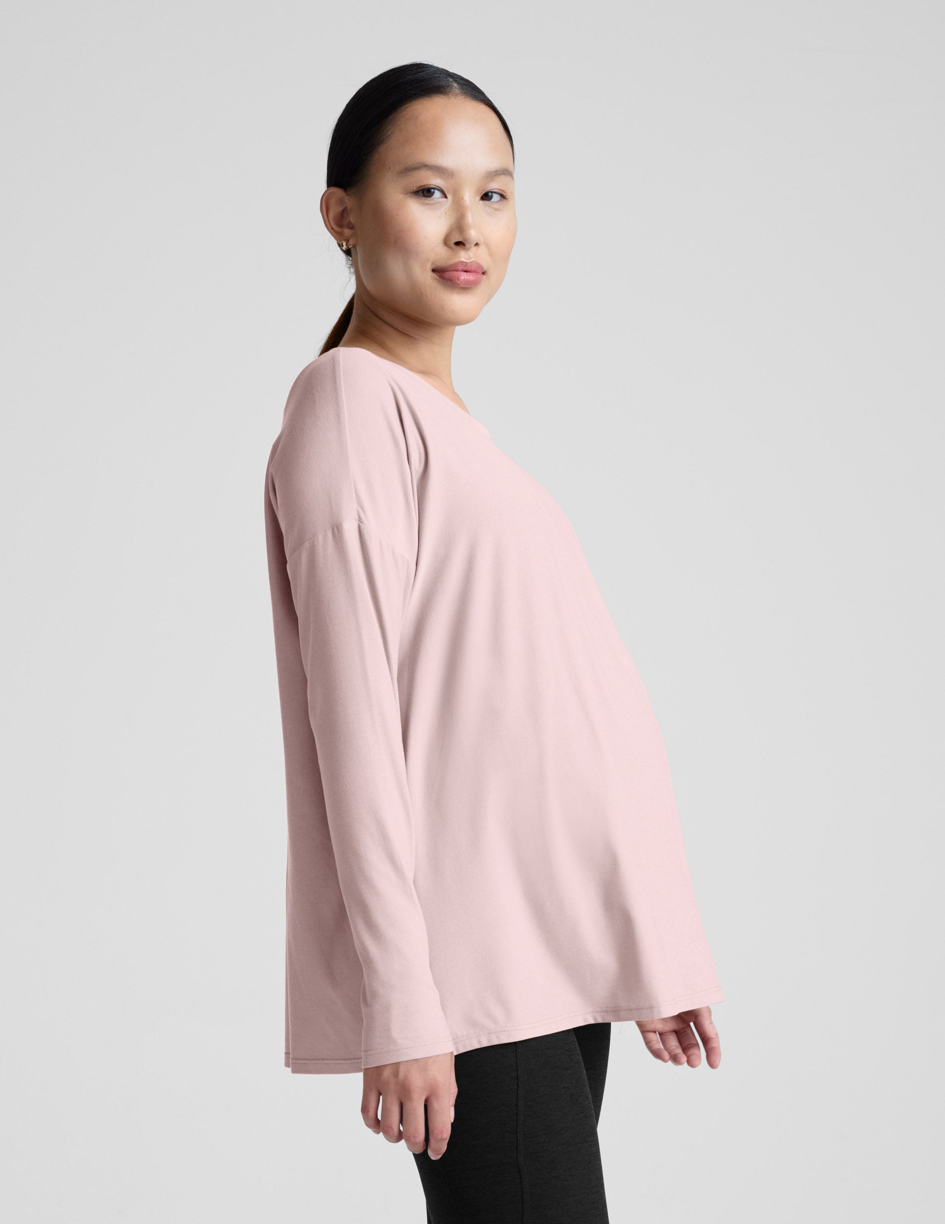 Featherweight Feels Like Home Long Sleeve Maternity Top - Image 2