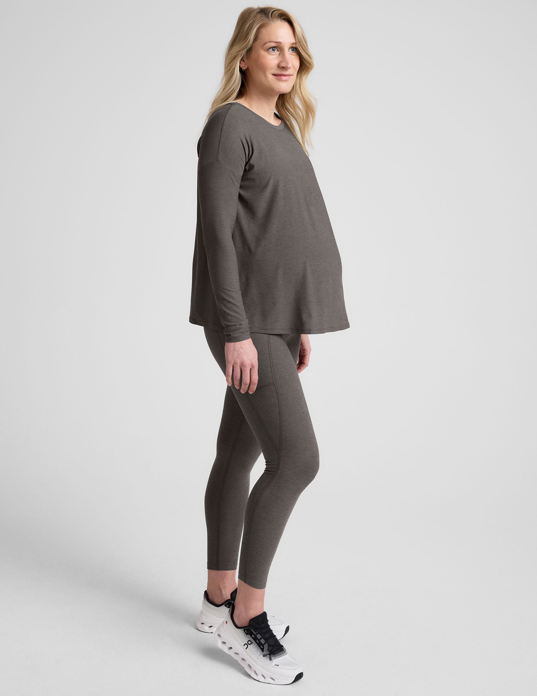 Featherweight Feels Like Home Long Sleeve Maternity Top - Image 4