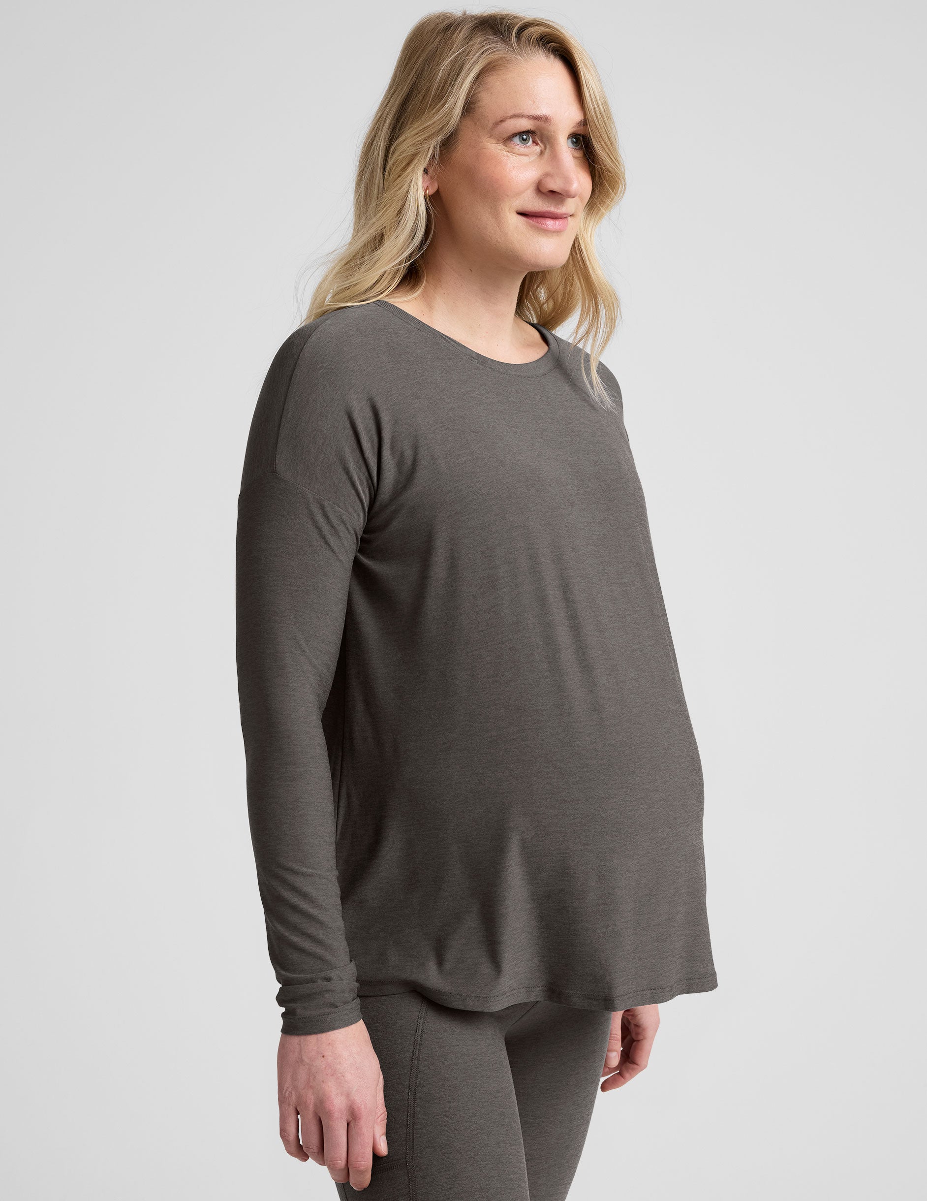 Featherweight Feels Like Home Long Sleeve Maternity Top - Image 2