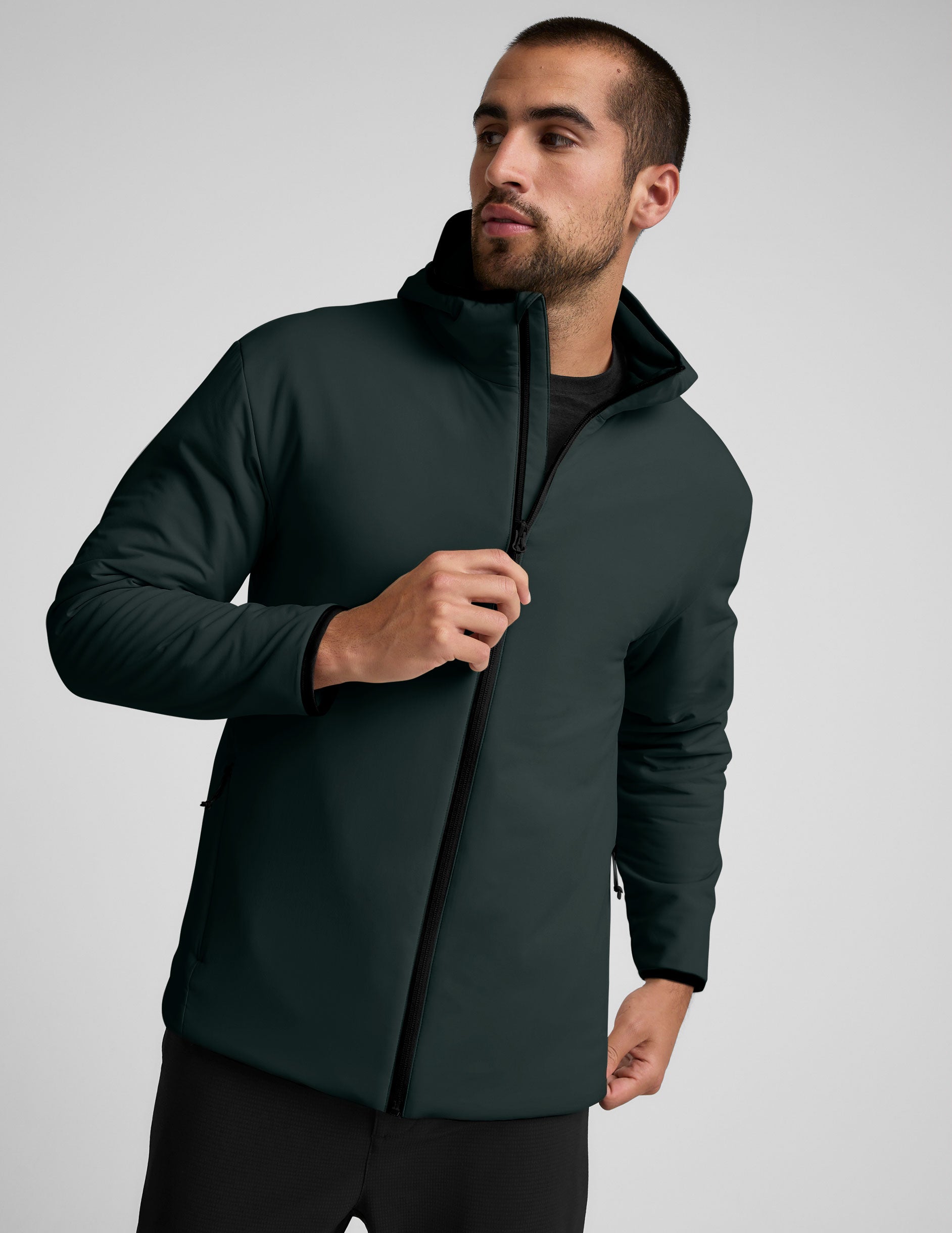 In Flight Insulated Men's Hooded Jacket - Image 2