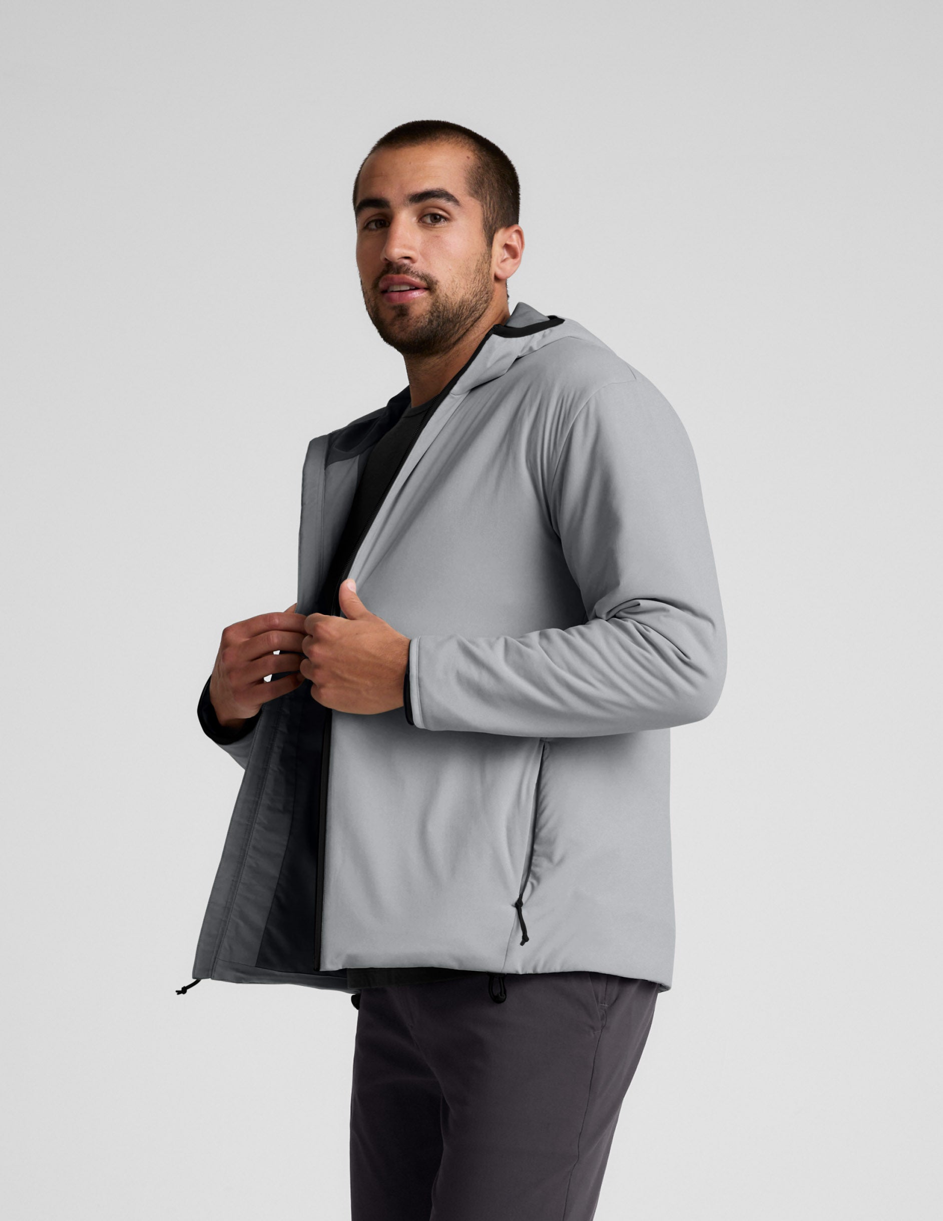 In Flight Insulated Men's Hooded Jacket - Image 2