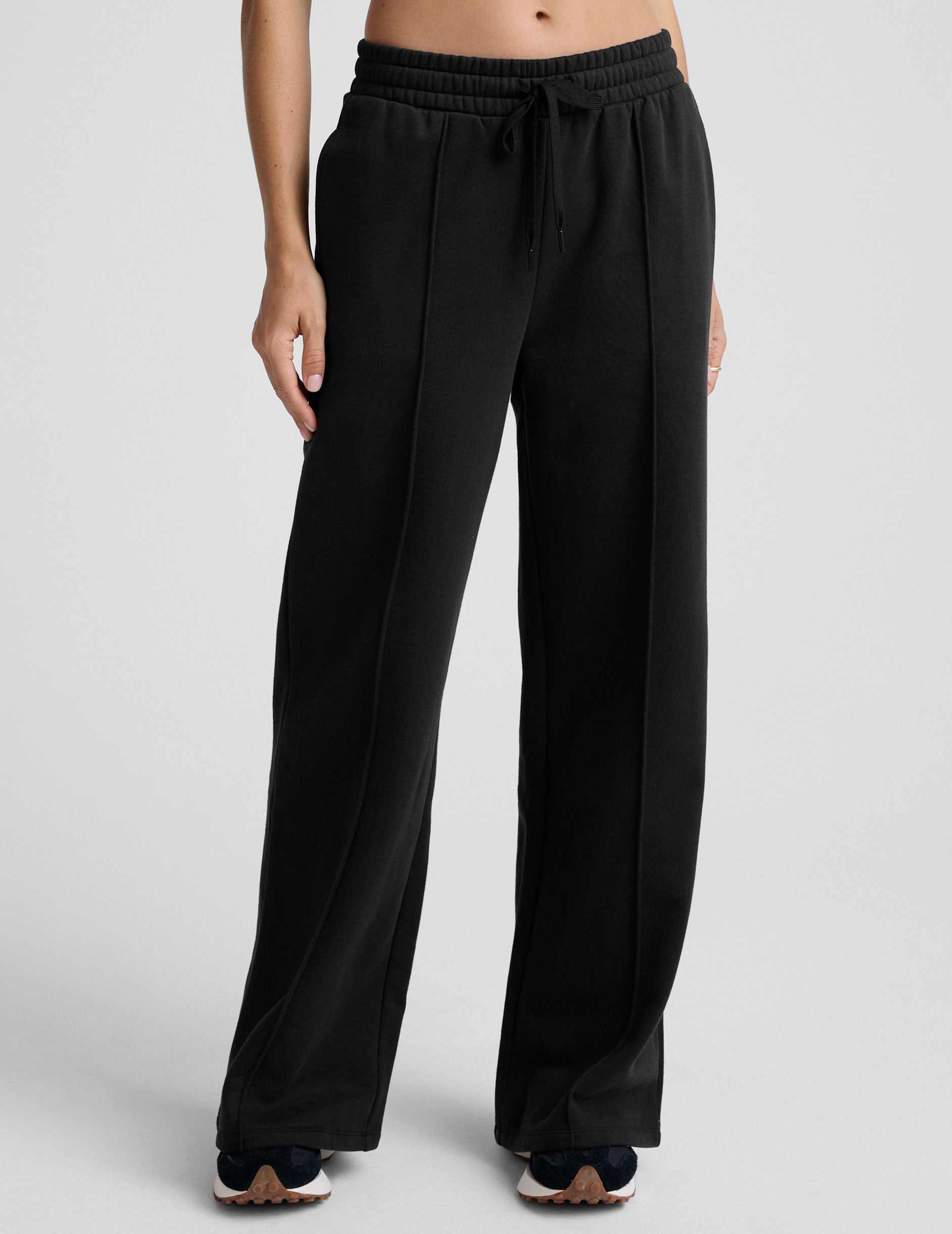 LuxeFleece Pintuck Wide Leg Pant - Image 2