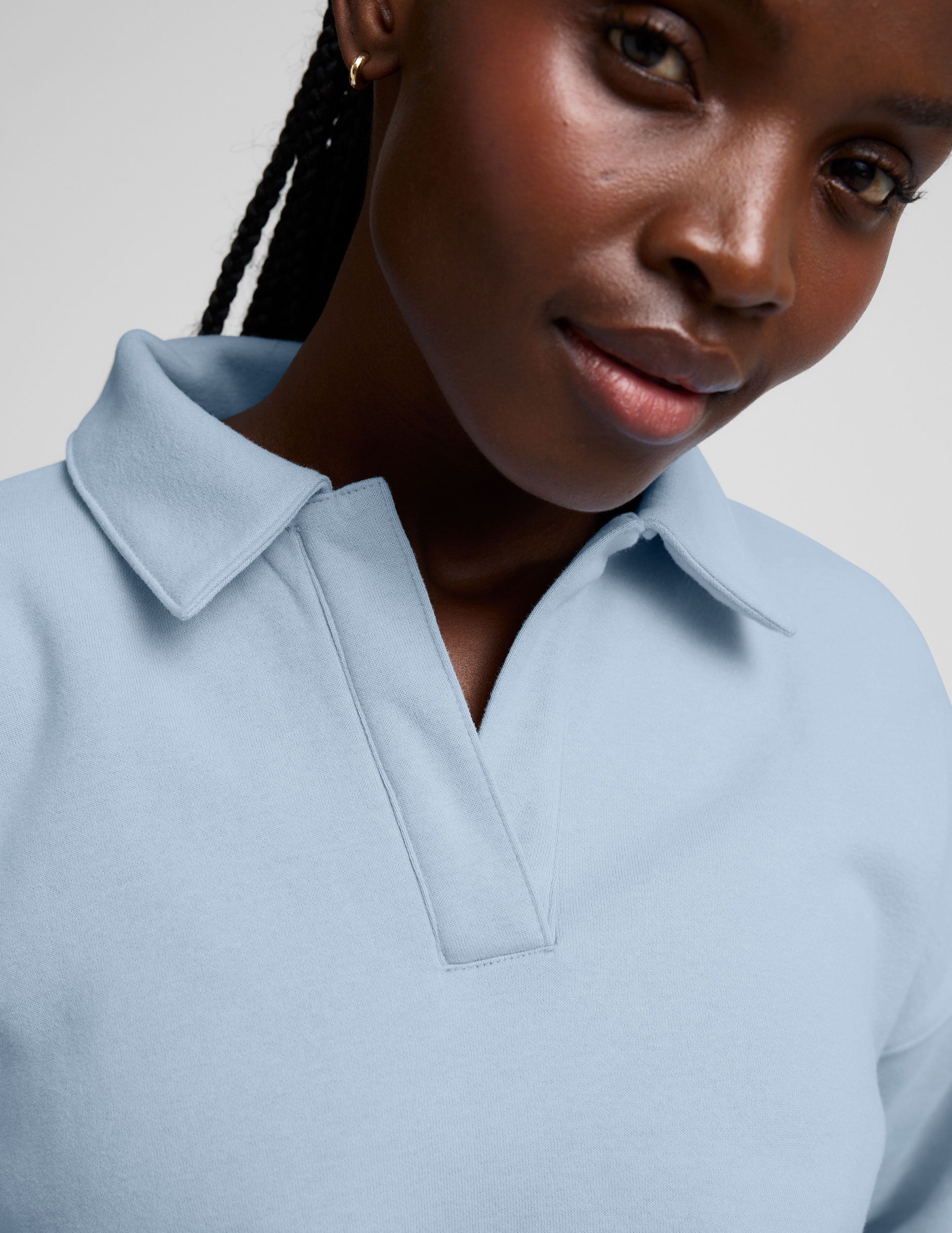 LuxeFleece Collared Sweatshirt - Image 4