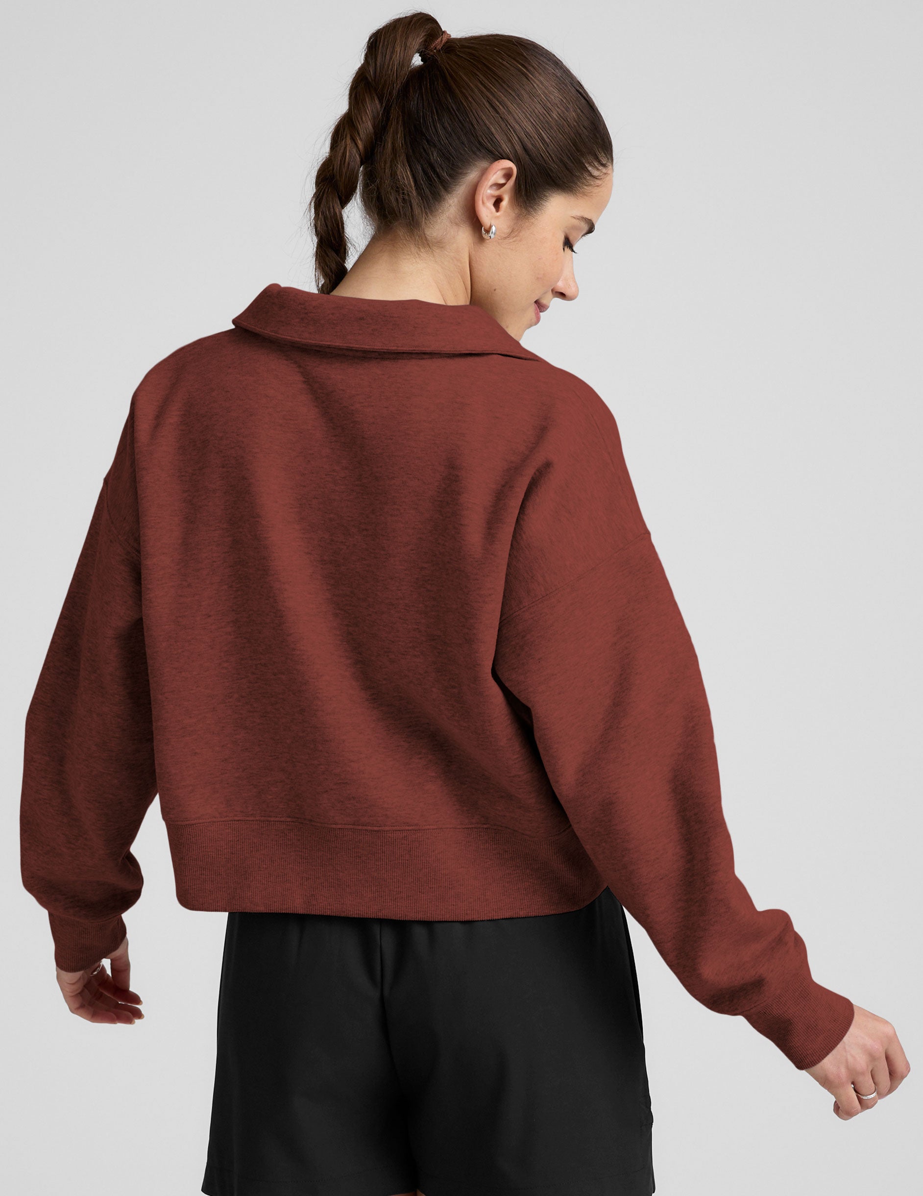 LuxeFleece Collared Sweatshirt - Image 4