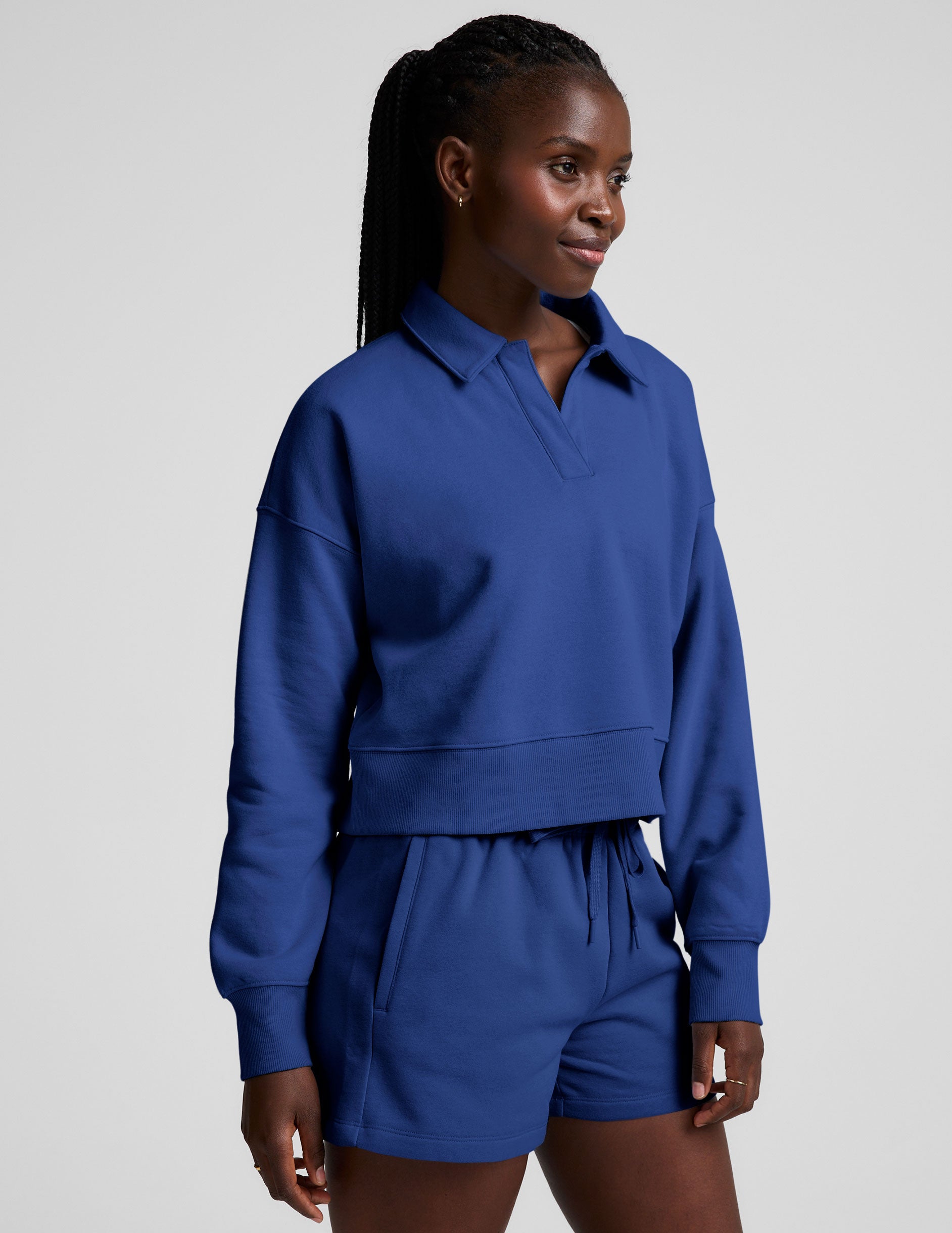 LuxeFleece Collared Sweatshirt - Image 3